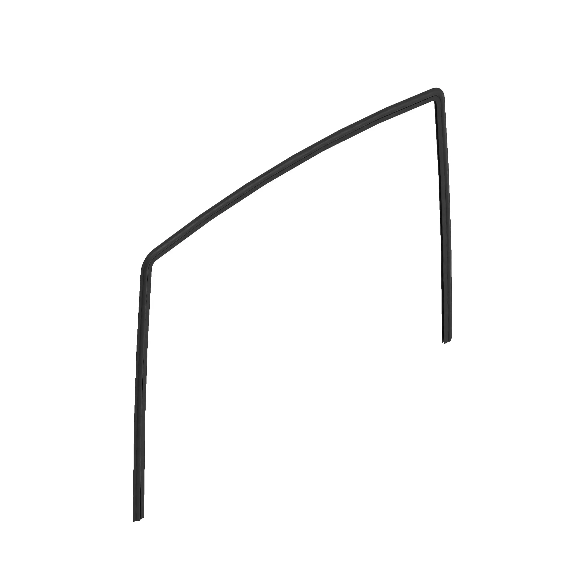 John Deere Rubber Reinforced with Metal Weatherstrip - F643056