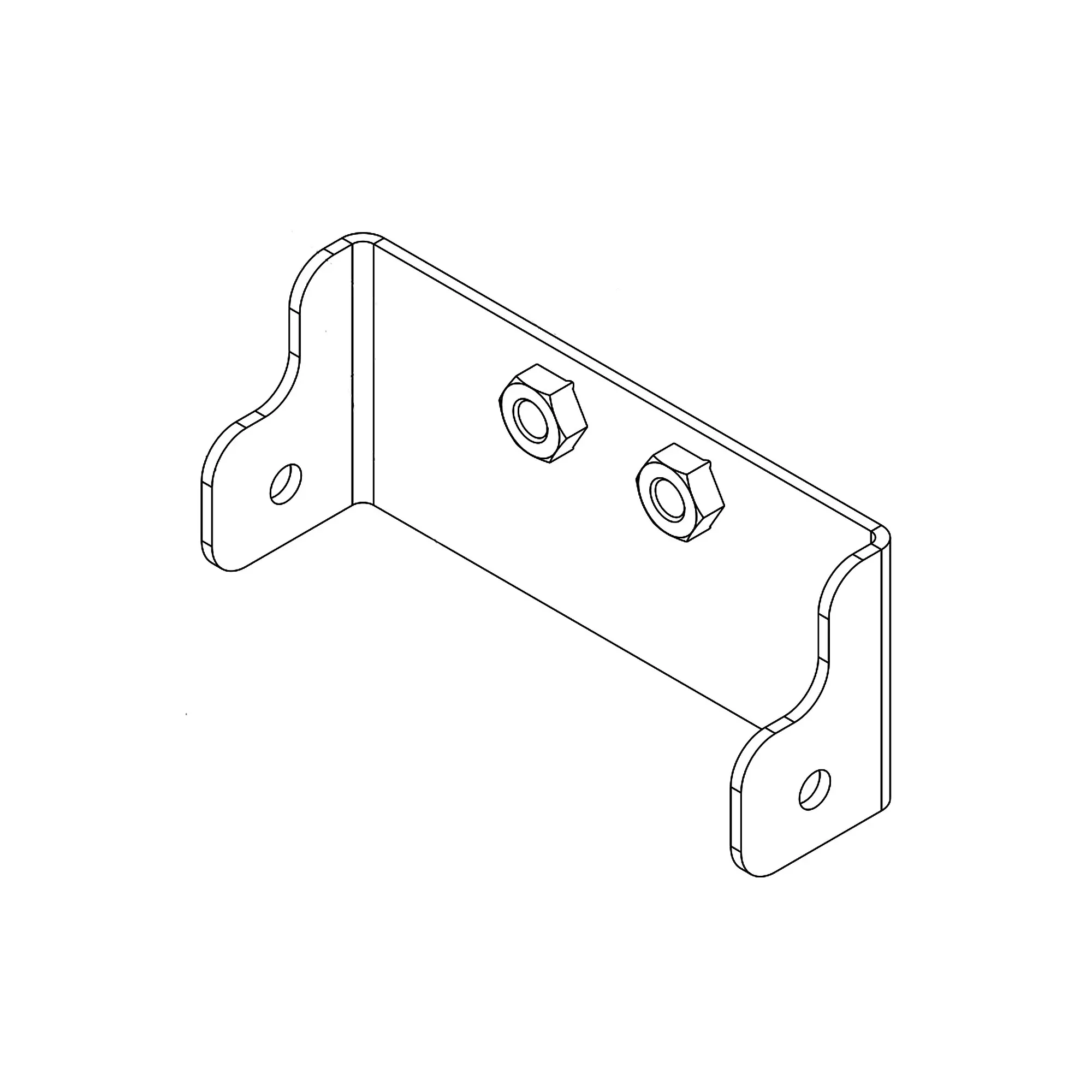 John Deere Lower Radiator Bracket - AT386120