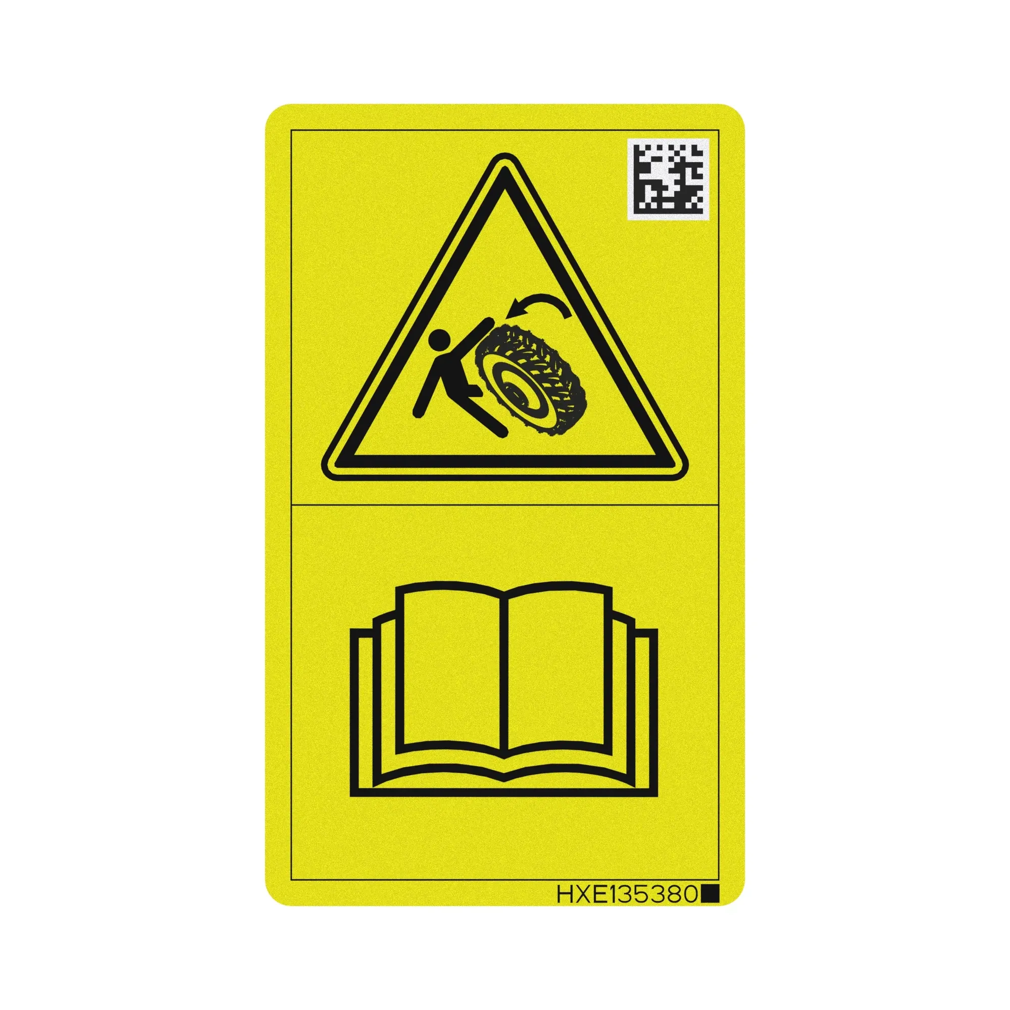John Deere Safety Sign, Dual Wheels - HXE135380