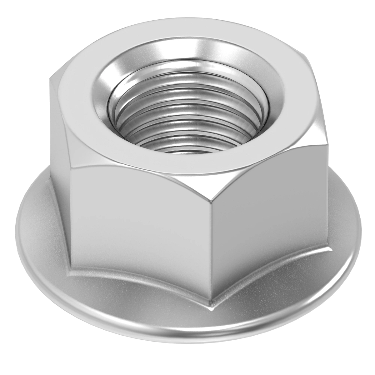 Lock Nut, Locknut-Flange, M8