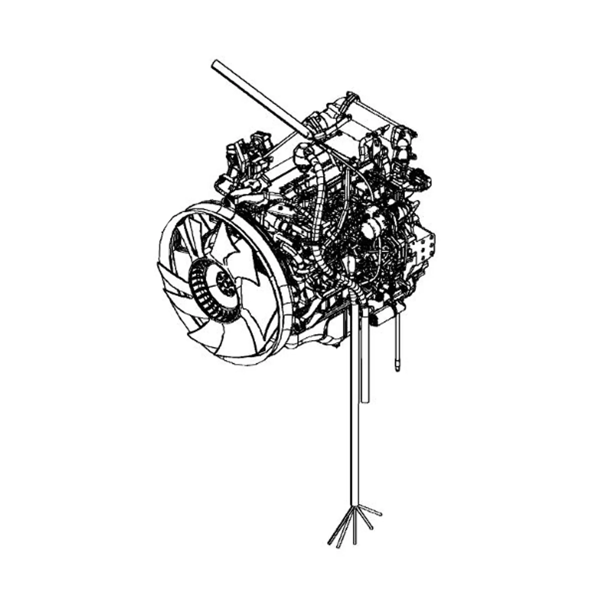 John Deere Diesel Engine, 5.2 Liter - 4HK1XZSA03A