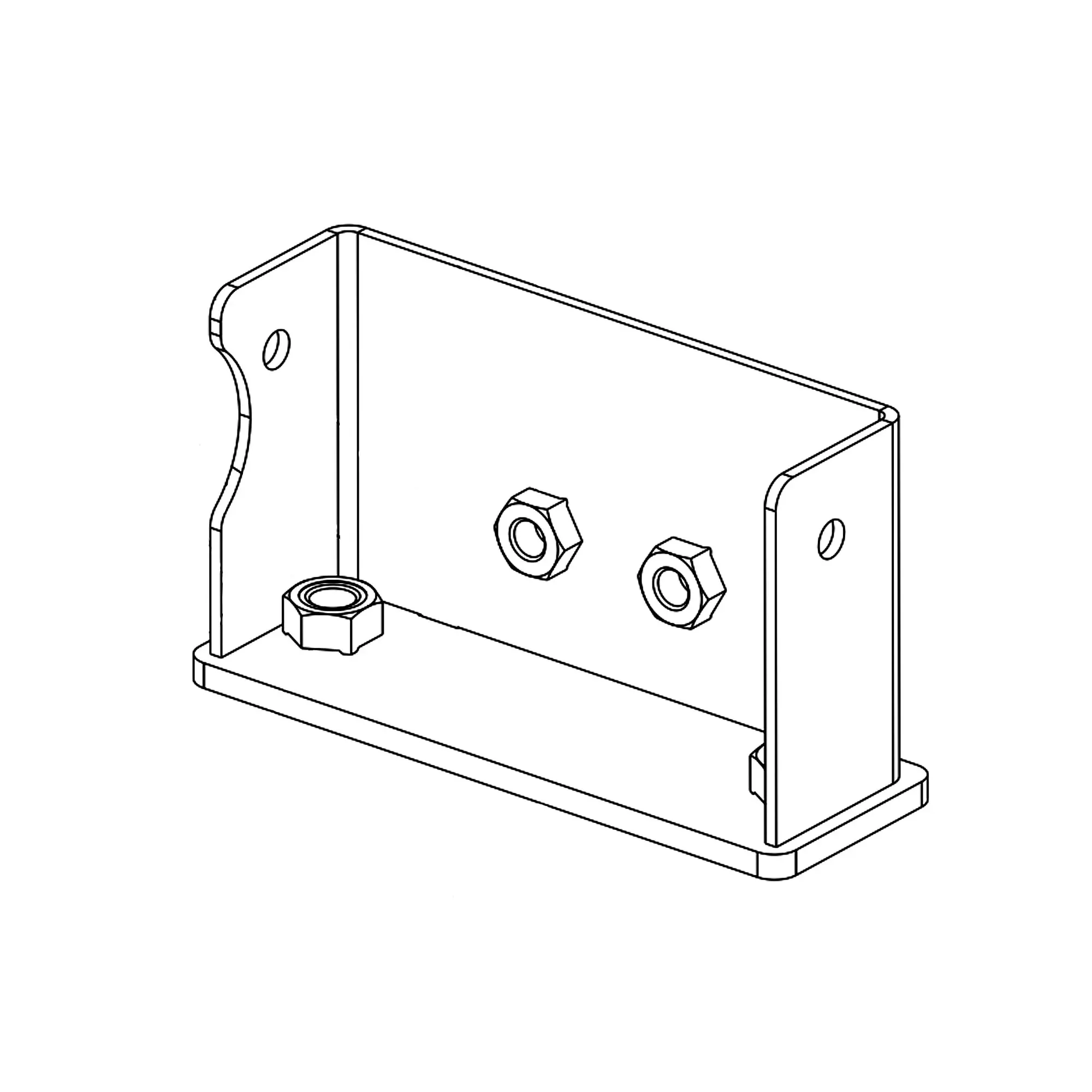 John Deere Lower Radiator Bracket - AT390561