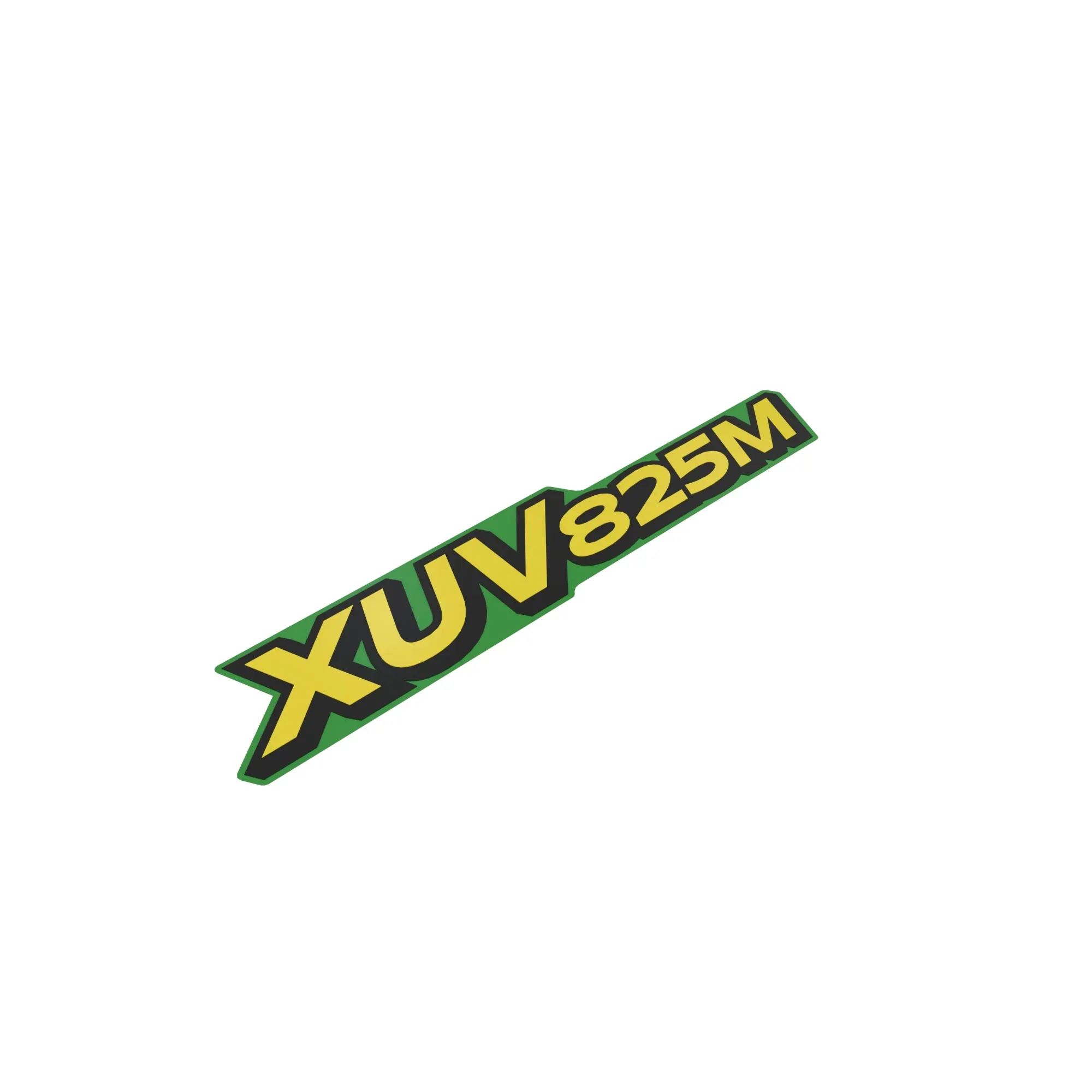 John Deere XUV825M Model Label, Green and Yellow - UC14313