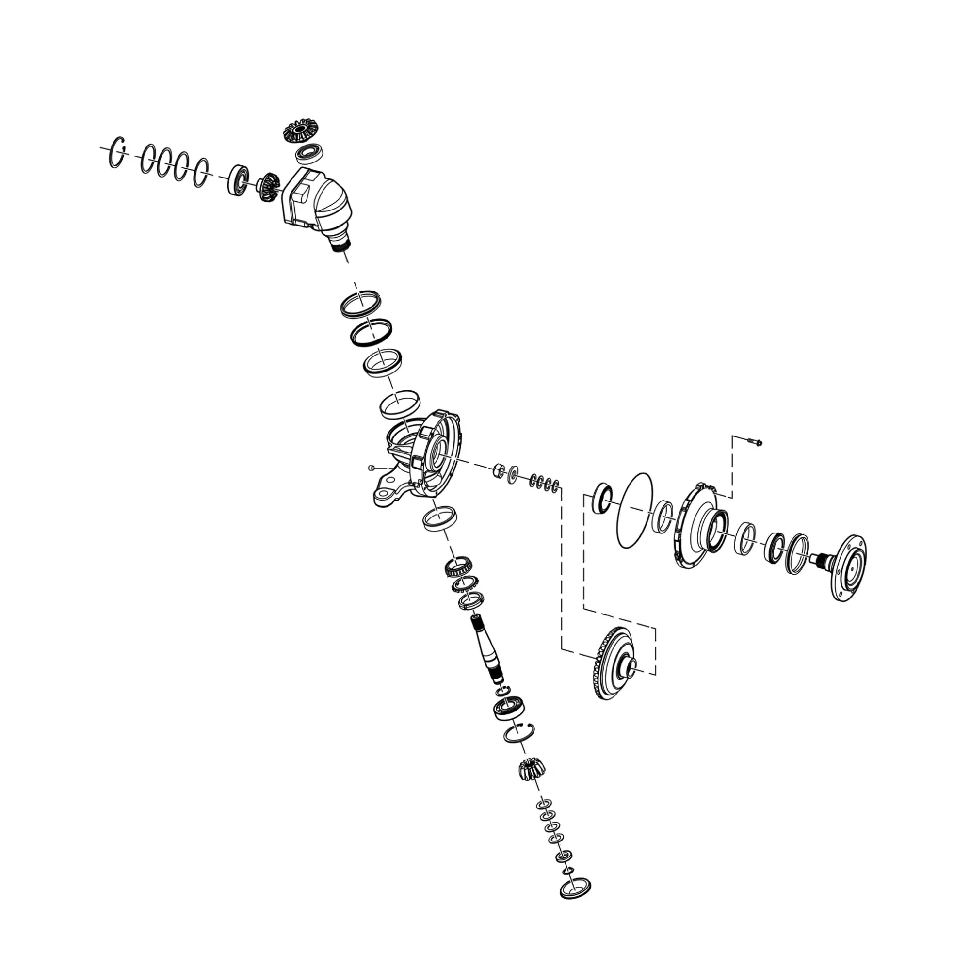 John Deere Front Drive Knuckle Kit, Right Side  - SJ14408
