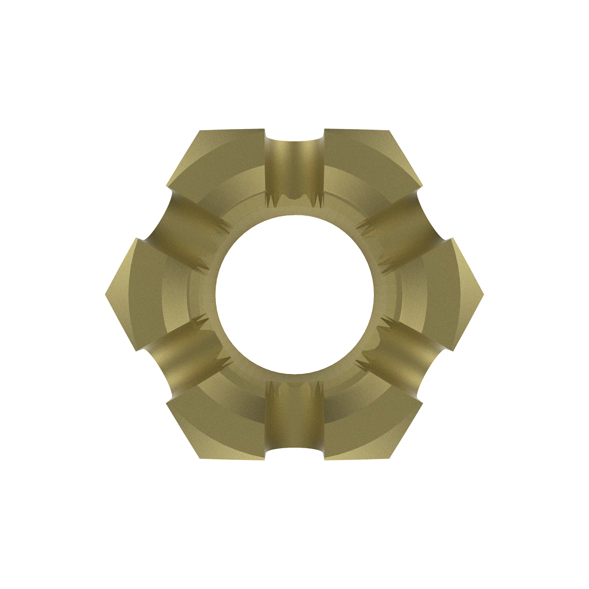 NUT, METRIC HEX SLOTTED