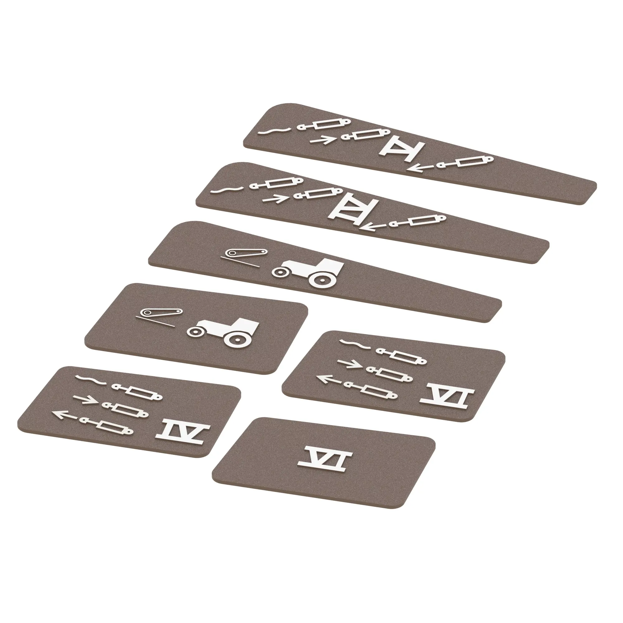 John Deere Armrest Control Housing Label Kit - RE283224