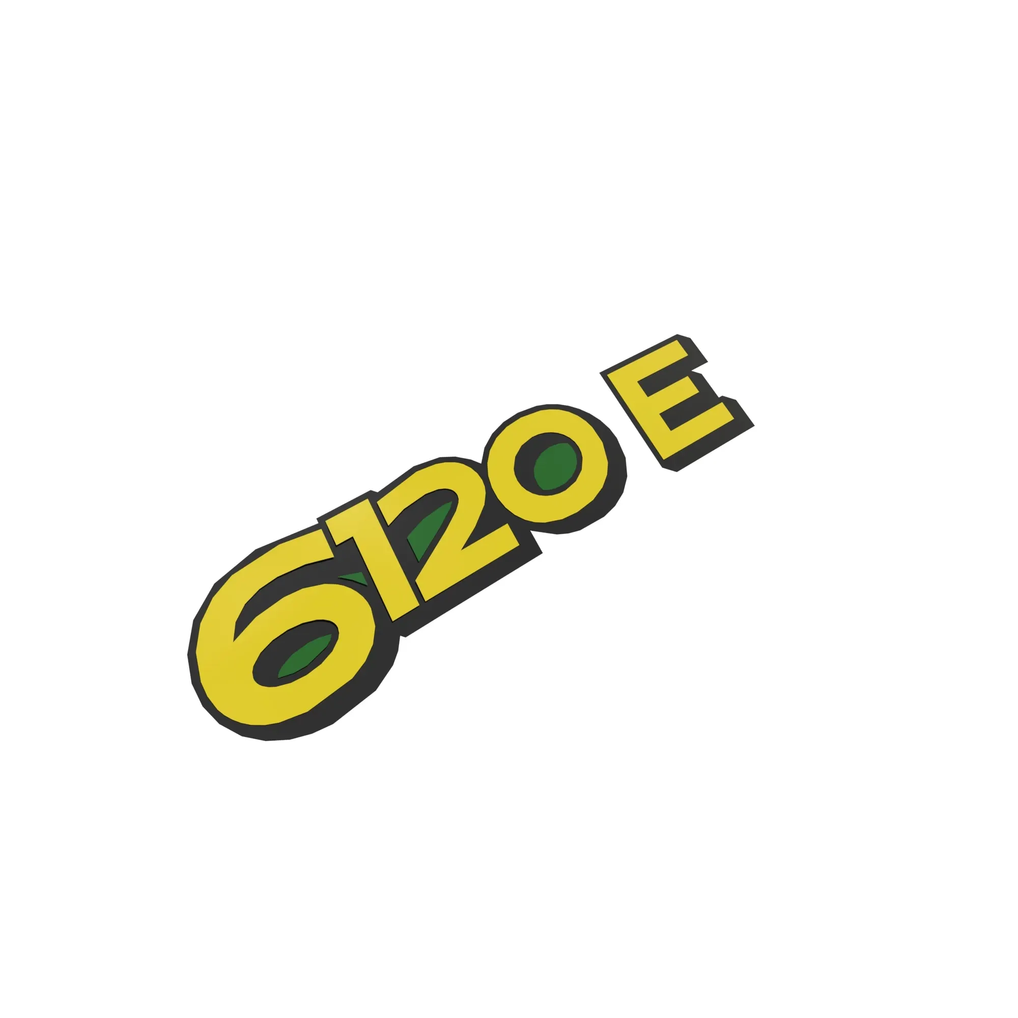 John Deere 6120E Decal Label, Left Side - SU43940