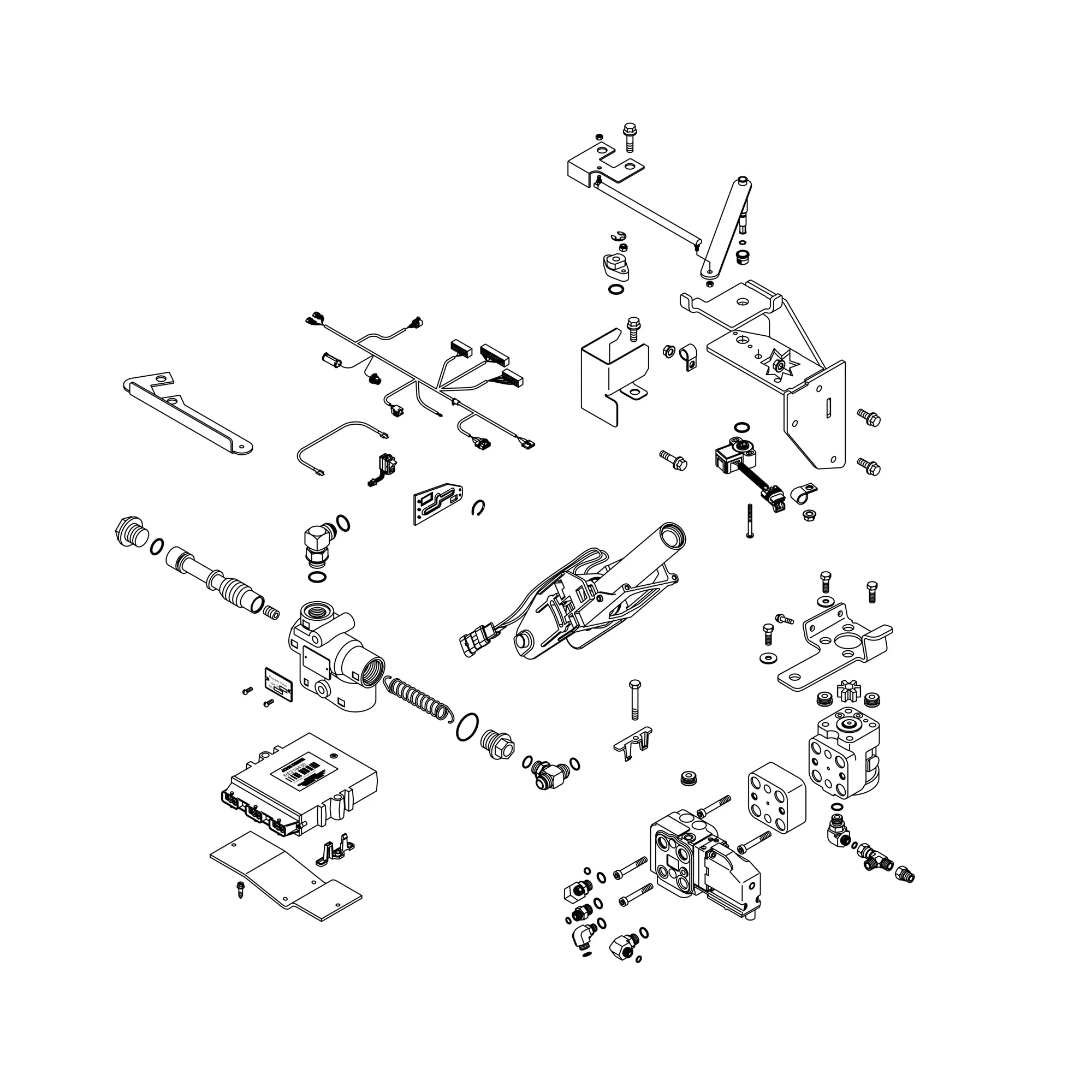 John Deere AutoTrac™ Sprayer Machine Kit Steering System - PF91109