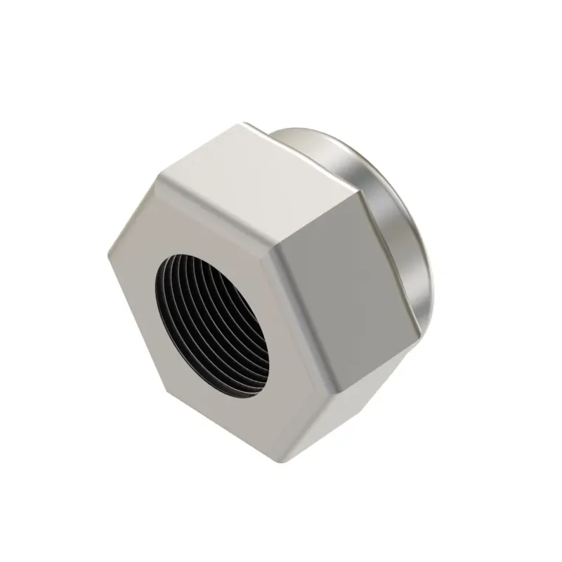 John Deere Hexagonal Lock Nut, 6.35 mm (1/4") - D14044