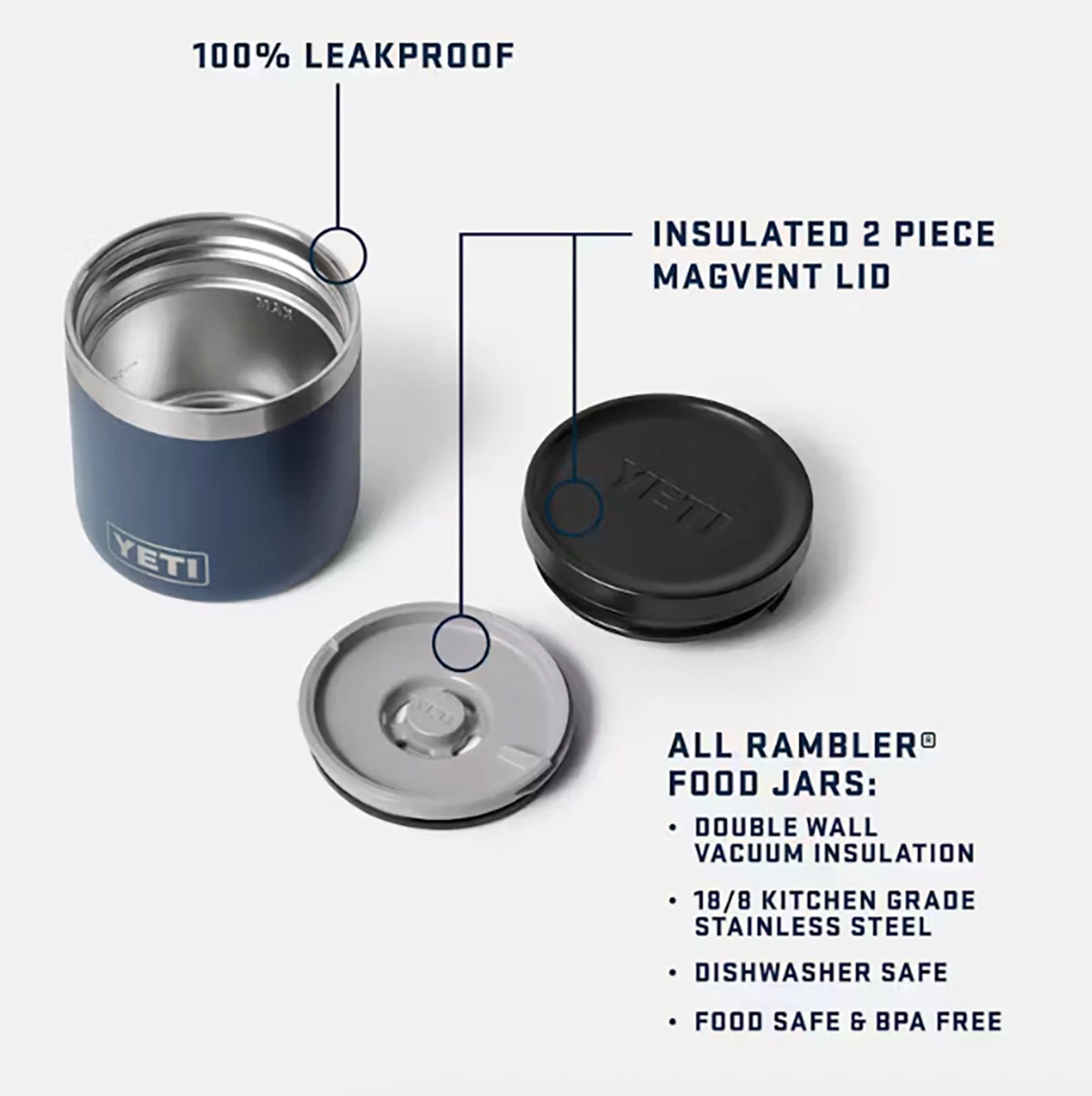 YETI® 8 oz. Rambler® Insulated Food Jar - White