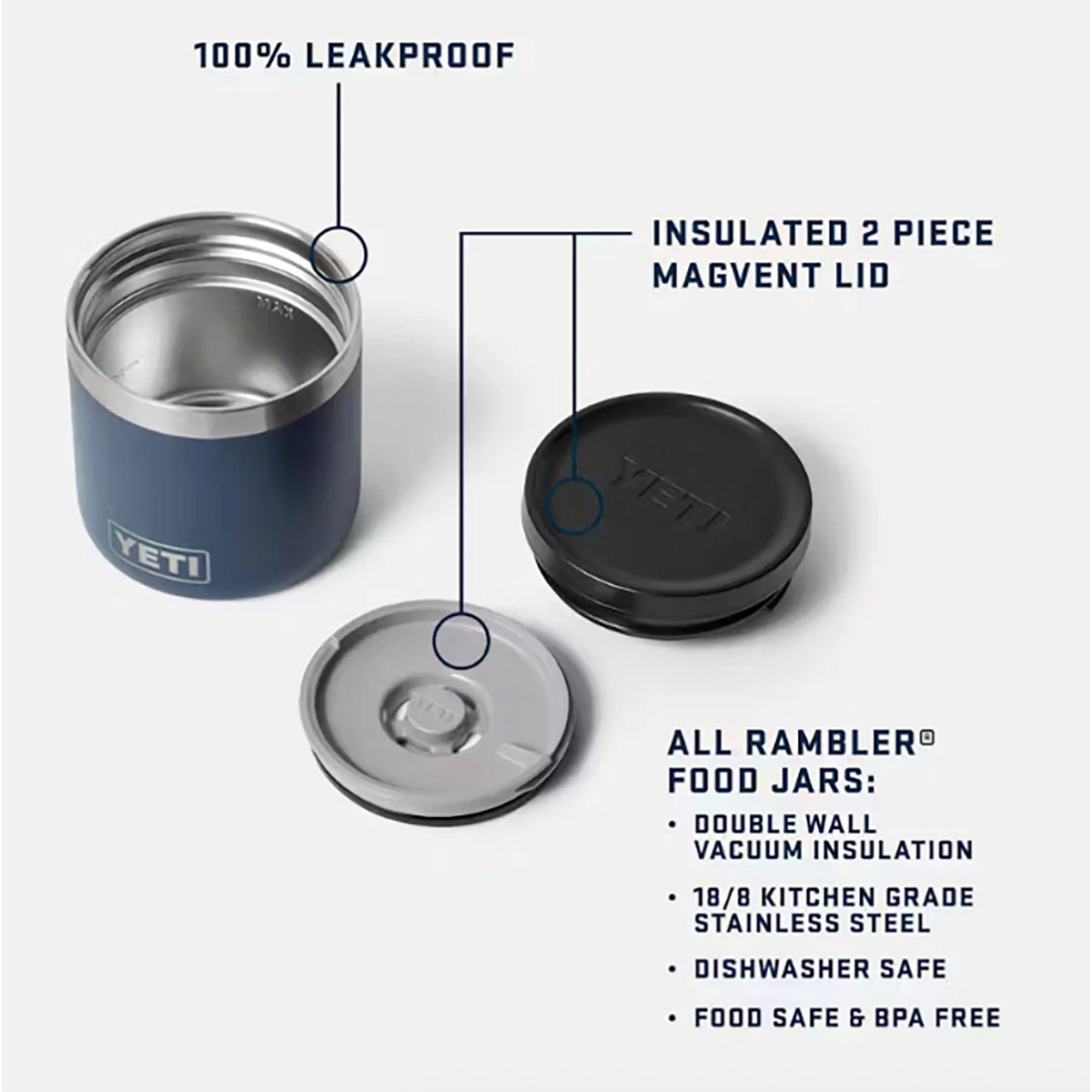 YETI® 8 oz. Rambler® Insulated Food Jar - White