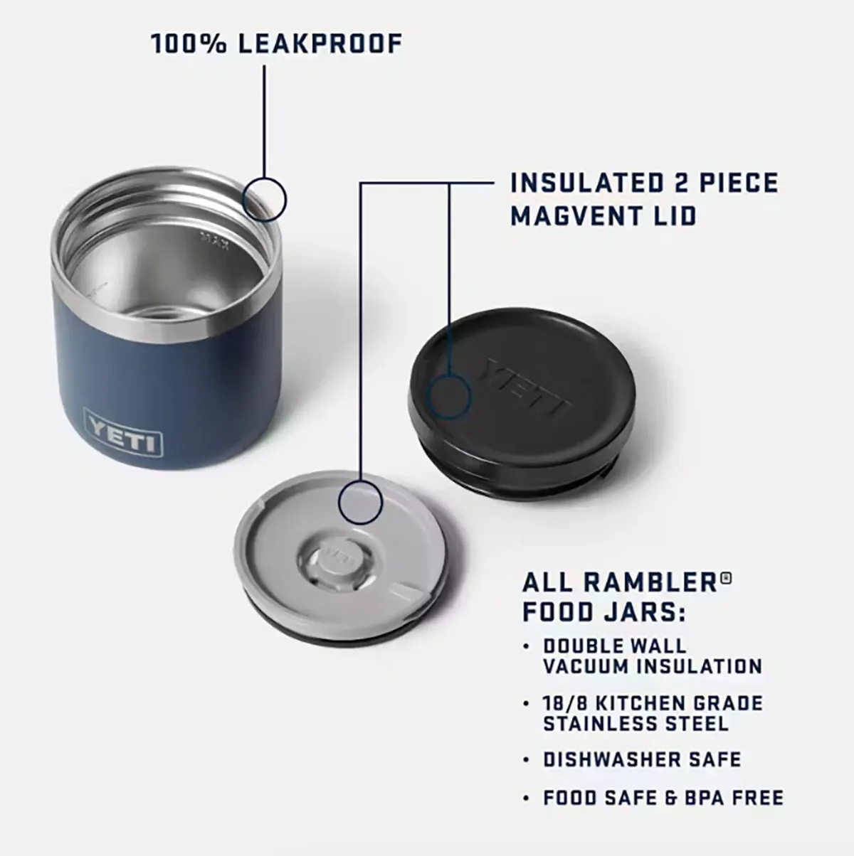 YETI® 8 oz. Rambler® Insulated Food Jar - Black