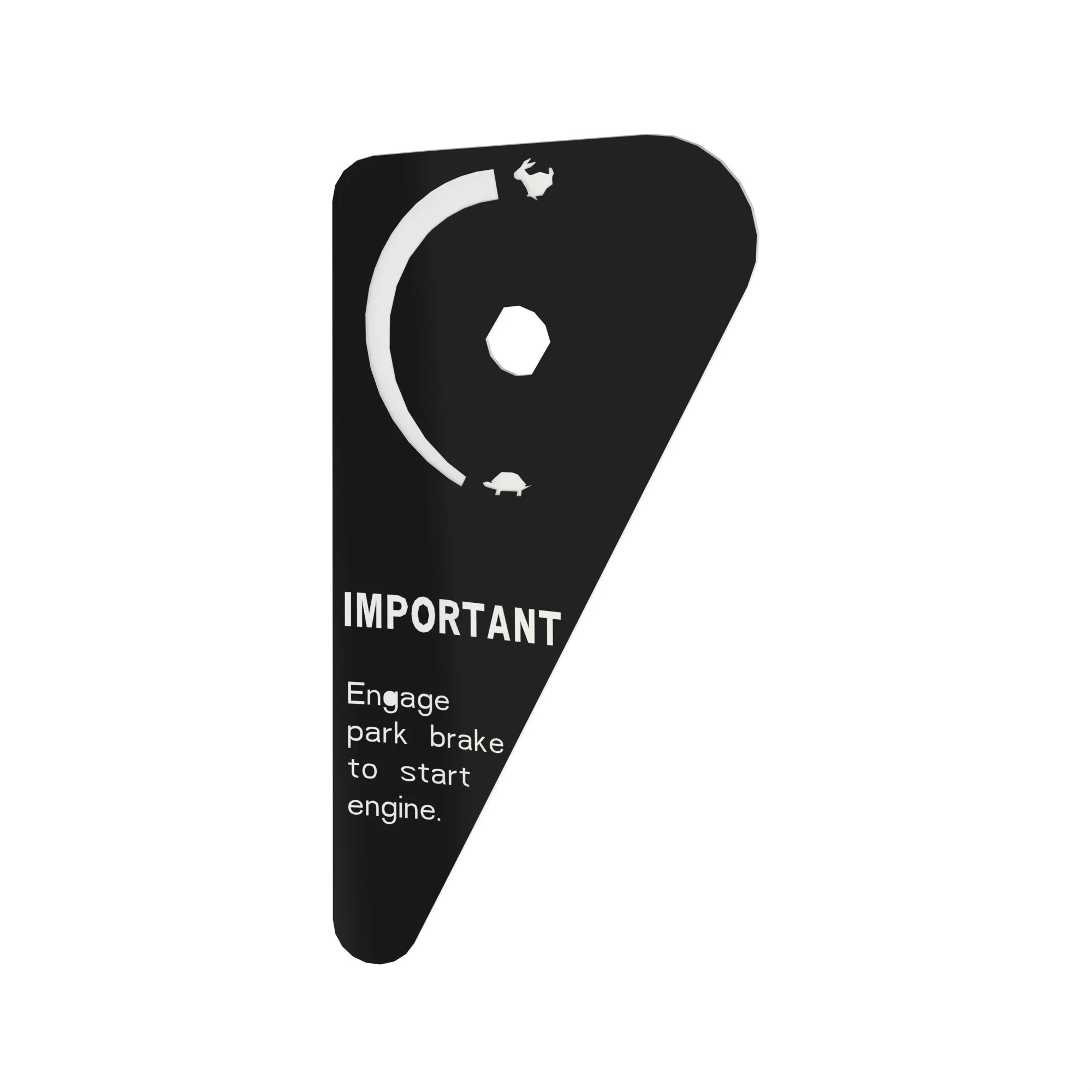 John Deere Throttle Switch Label - T257224