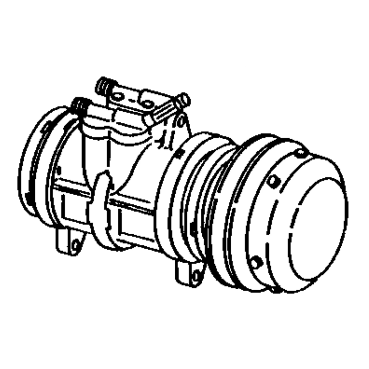 John Deere Reman REMAN Air Conditioning Compressor, 24 Volts - SE503054
