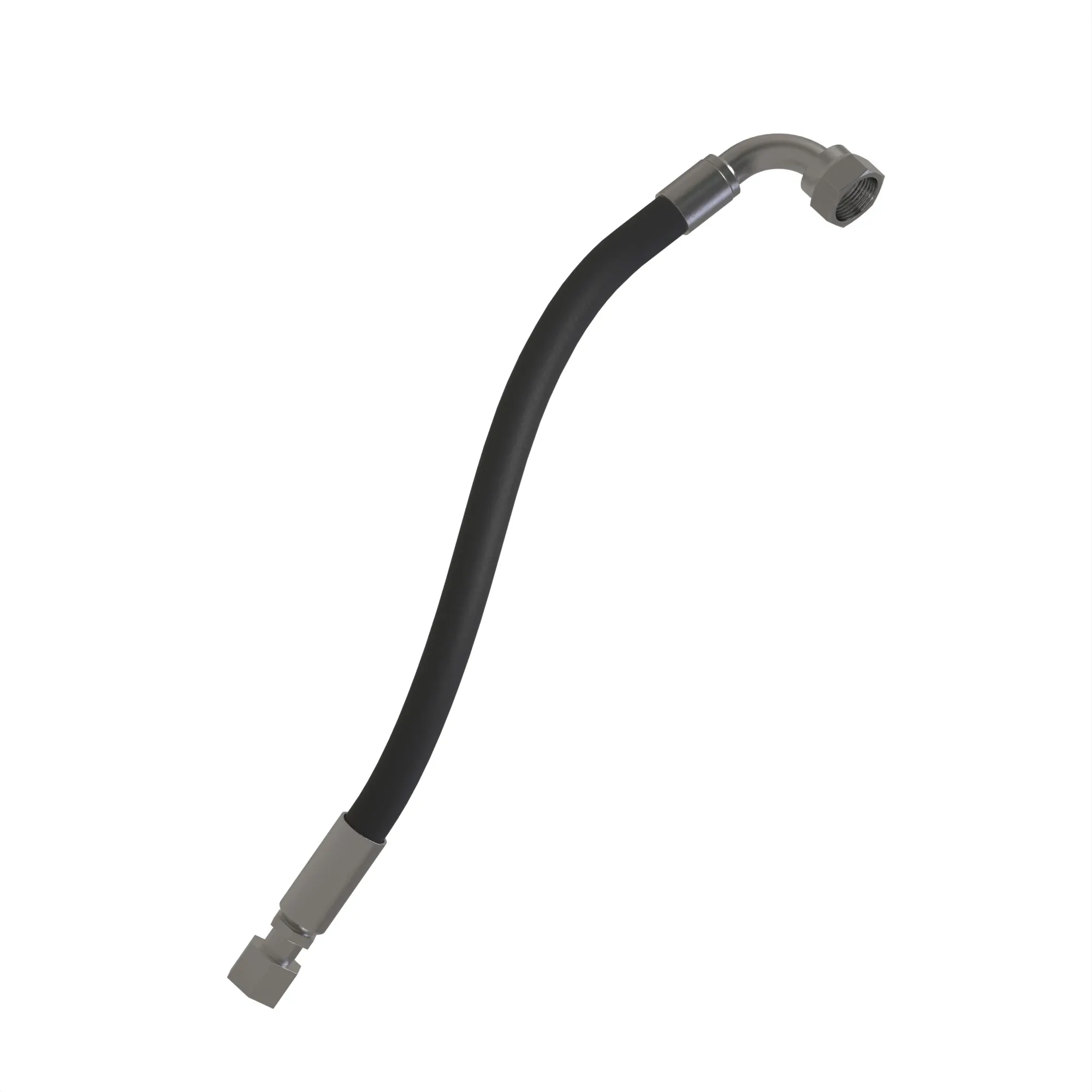 John Deere RH Feed Roller Motor to Flow Control Valve Hydraulic Hose - AXT19131