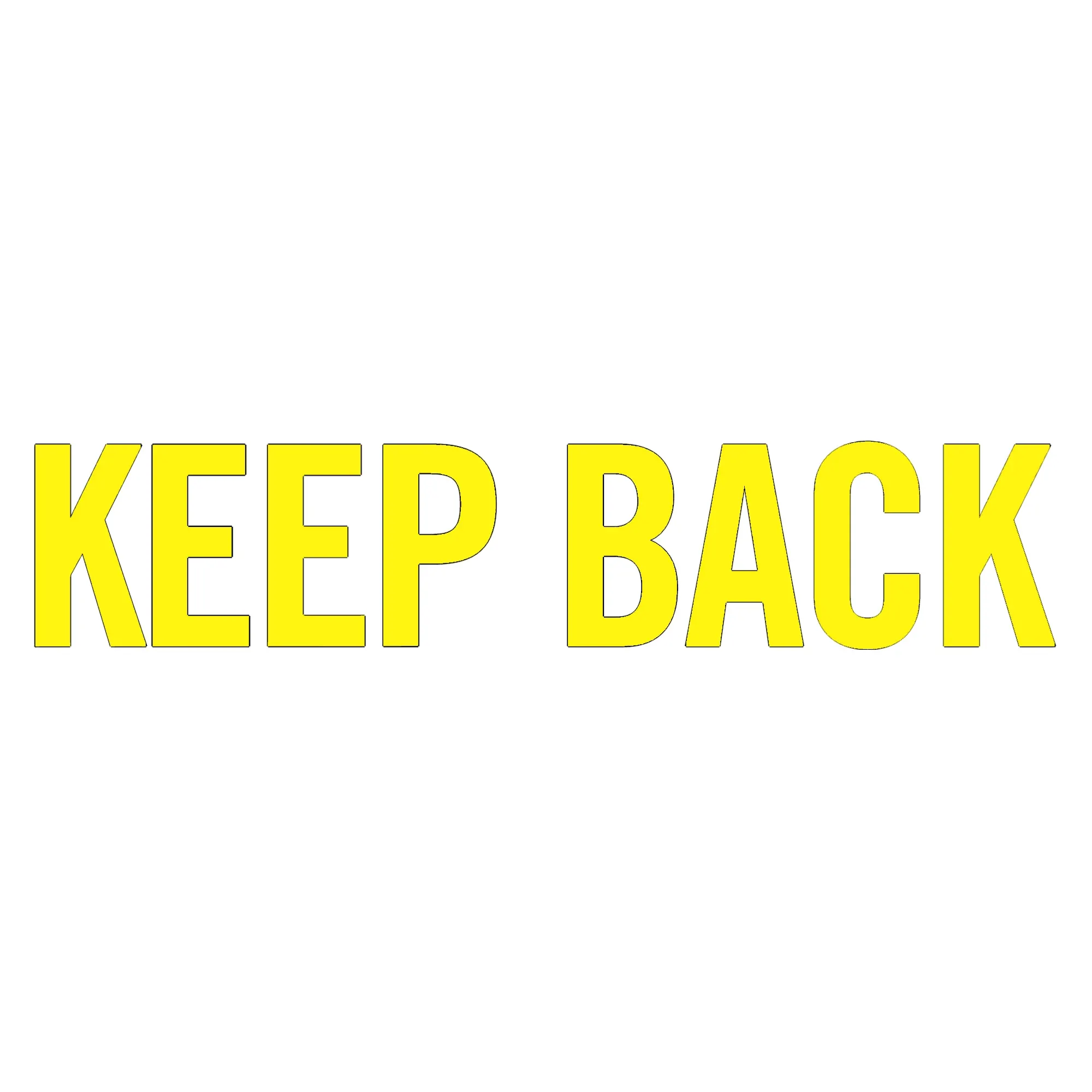 John Deere Keep Back Label - F392606