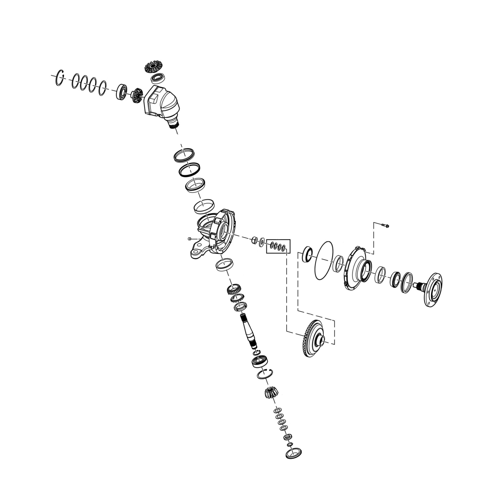John Deere Front Drive Knuckle Kit, Left Side - SJ14407