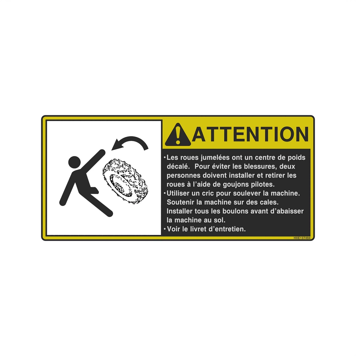 John Deere Label - HXE137494