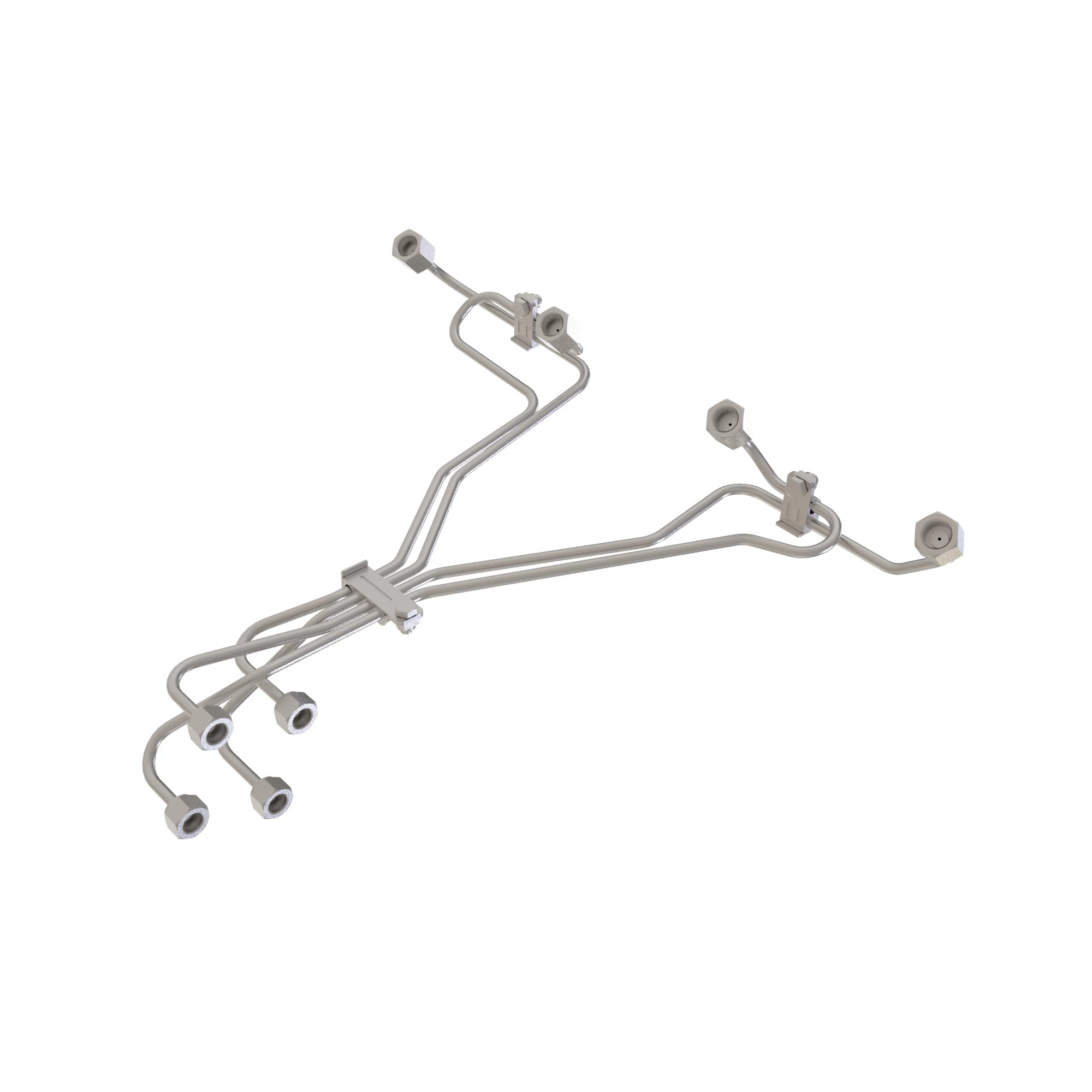 FUEL INJECTION LINES SET 4 CYL, FOR DELPHI DP100 WITH DELIVERY VALVES