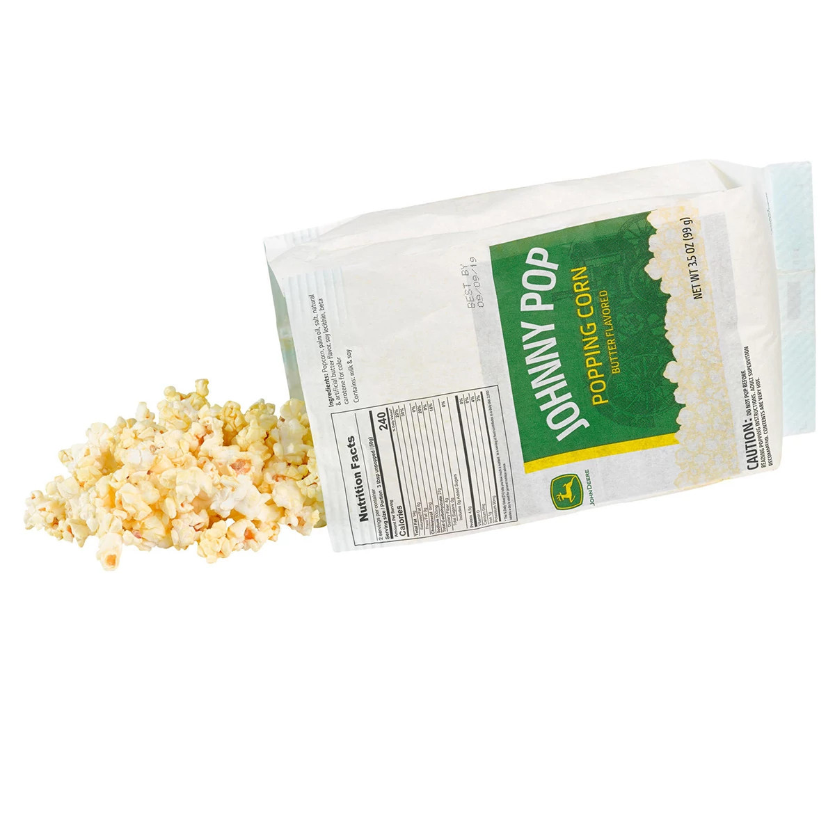 "Johnny Pop Butter Popcorn"