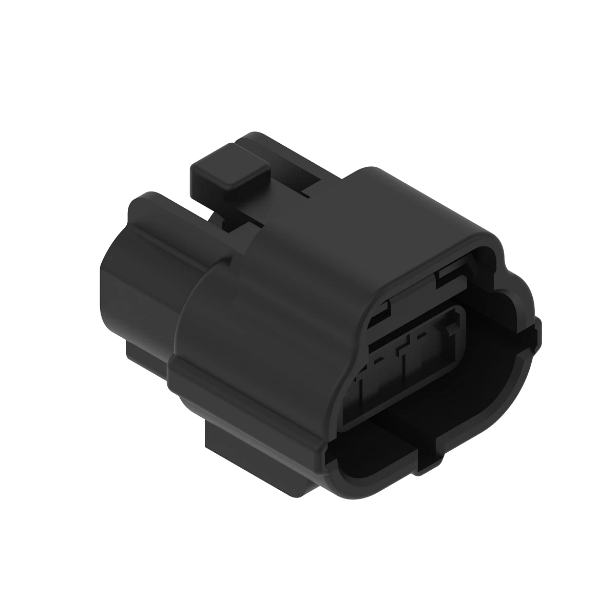 John Deere Black Internal Electrical Connector Housing, 3 Cavities - 57M13604