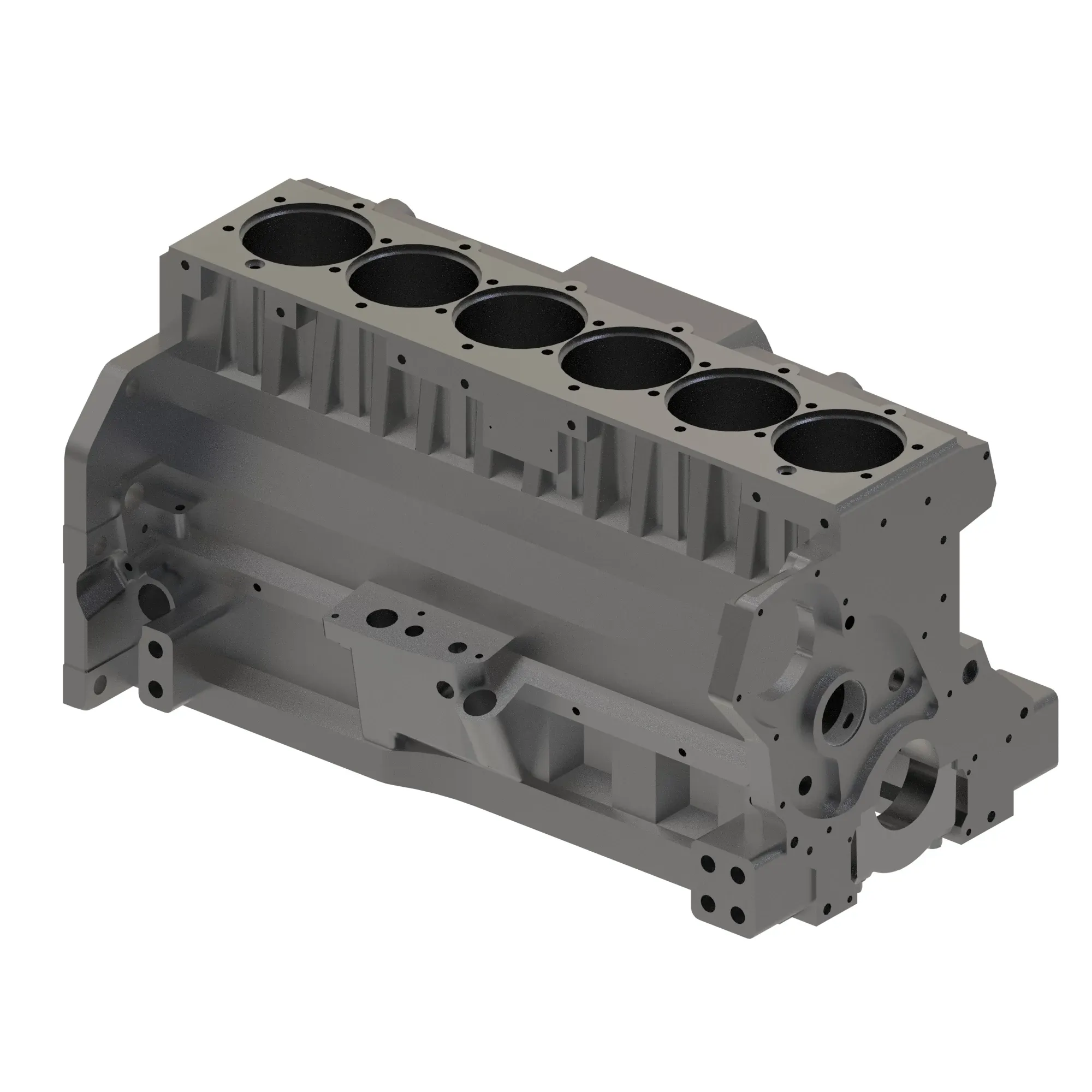John Deere Engine Cylinder Block with Bushings - RE507282
