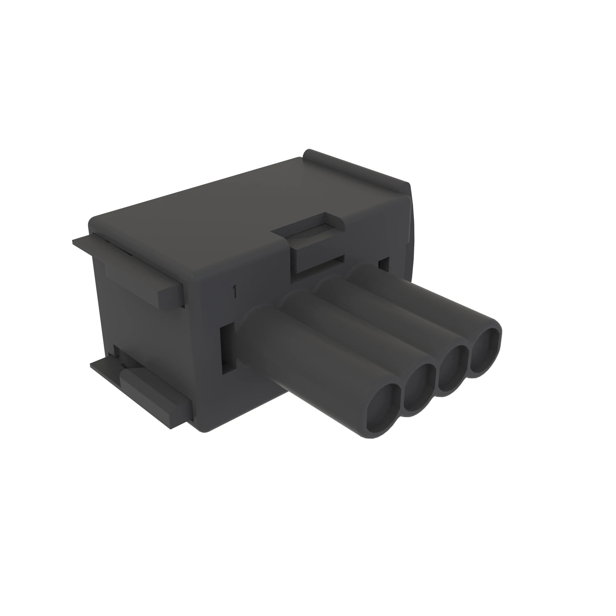 TYCO JPT 4W FEMALE SLD GRY PLSTC