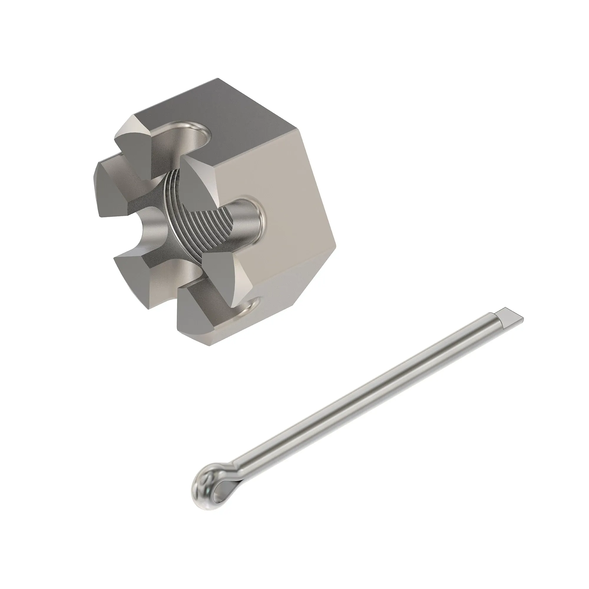 John Deere Castle Nut with Cotter Pin - TIFC711194