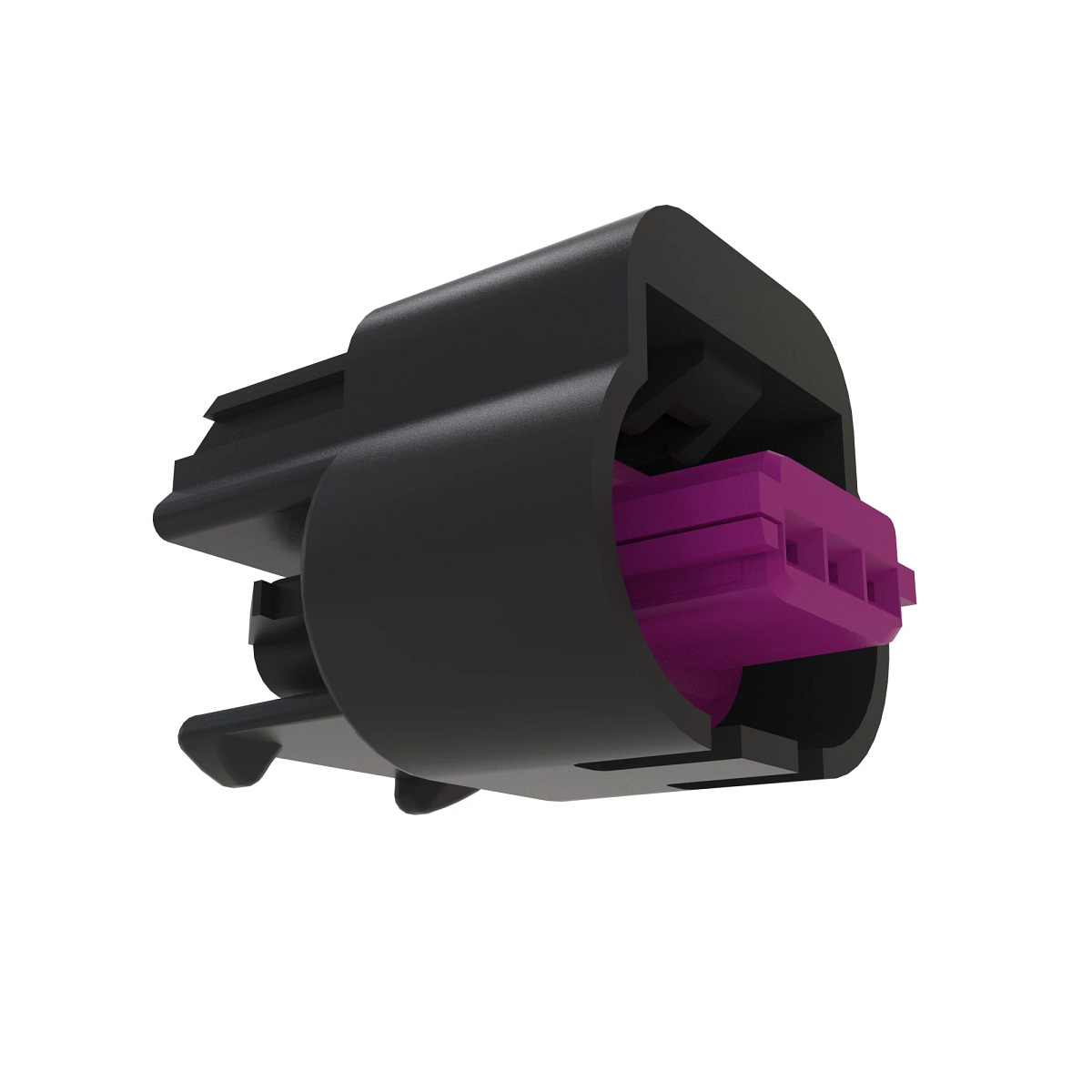 John Deere Black External Electrical Connector Housing, 3 Cavities - 57M9581