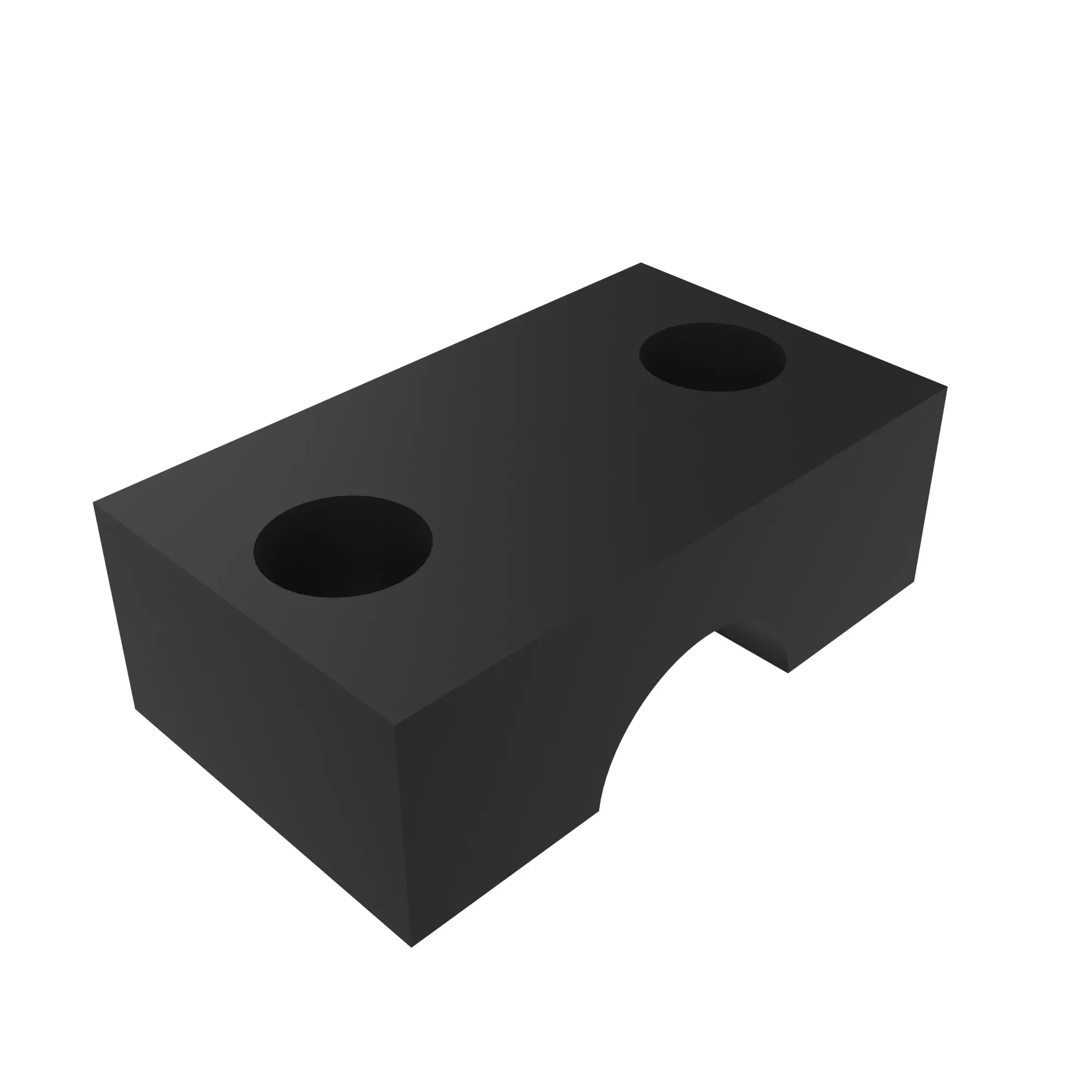 CLAMP, HALF BLOCK SINGLE, 20MM DIAM
