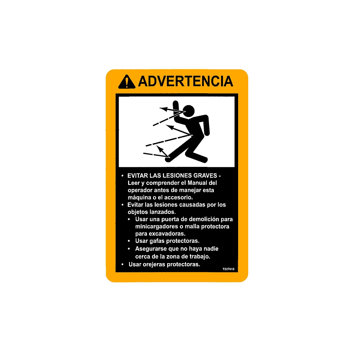 Label, Warning Spanish