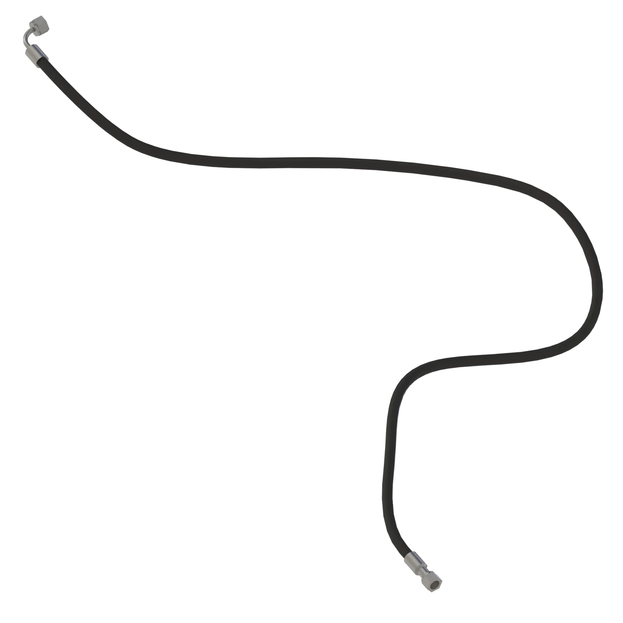 John Deere Hydraulic Hose with Elbow Fitting - F732664
