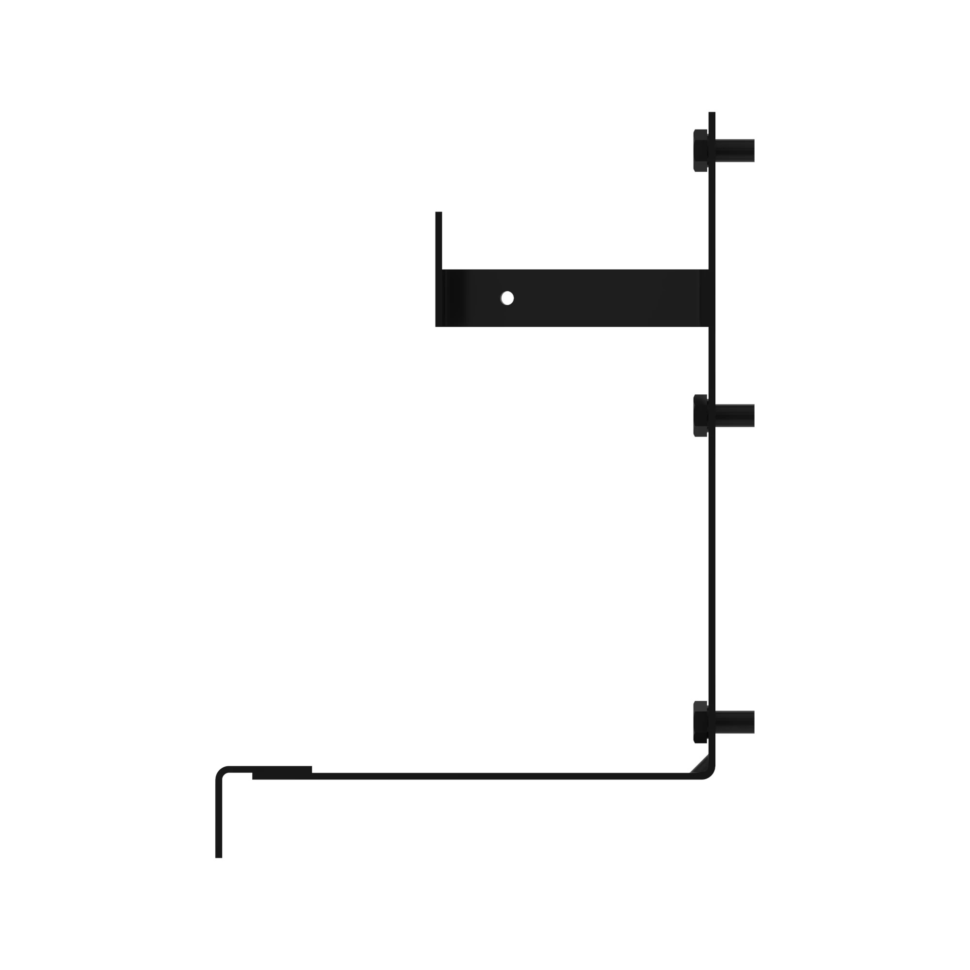 BRACKET, MUD GUARD, STEP RH, MW34-5