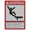 John Deere Spanish Front Entry Warning Sign - H209534