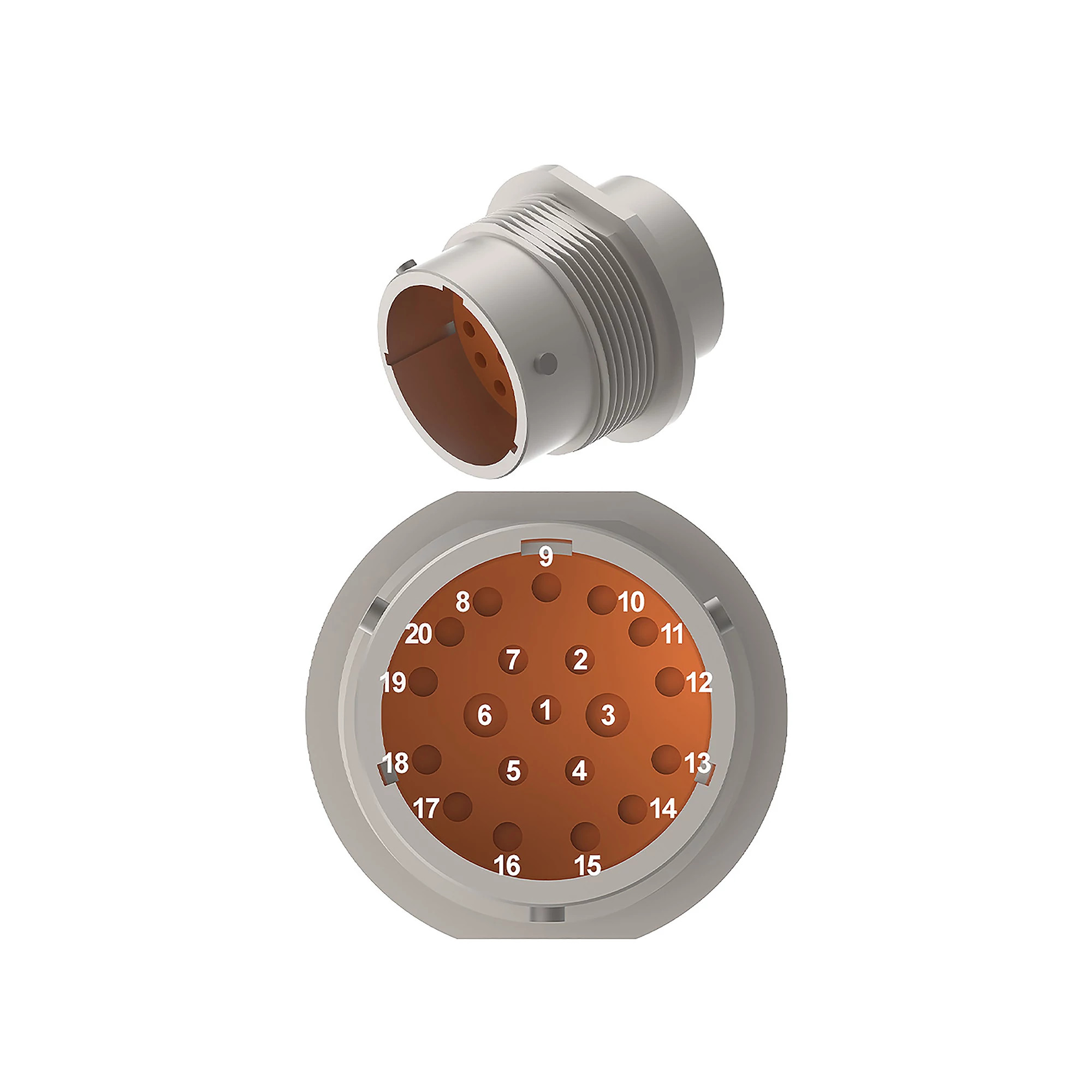 DEUTSCH HD30 20WAY RCPT SLD SIZE 18