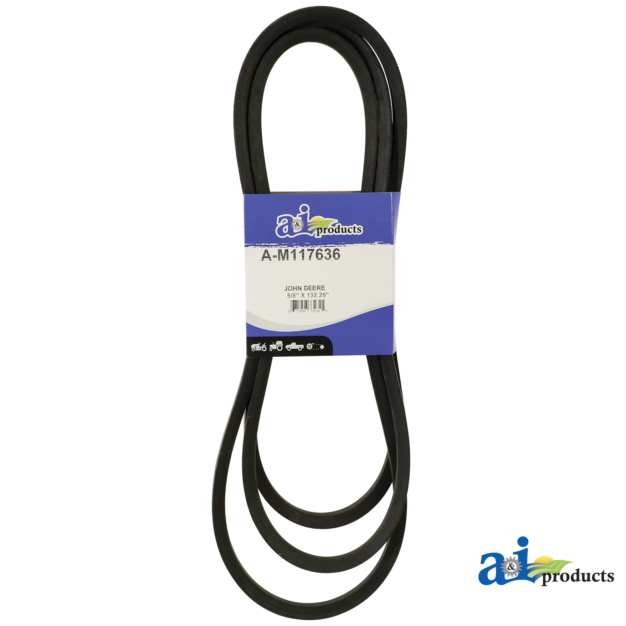 A&I Products HB Section Mower Deck Drive V-Belt, Effective Length 3350 mm (131.9 inch) - A-M117636