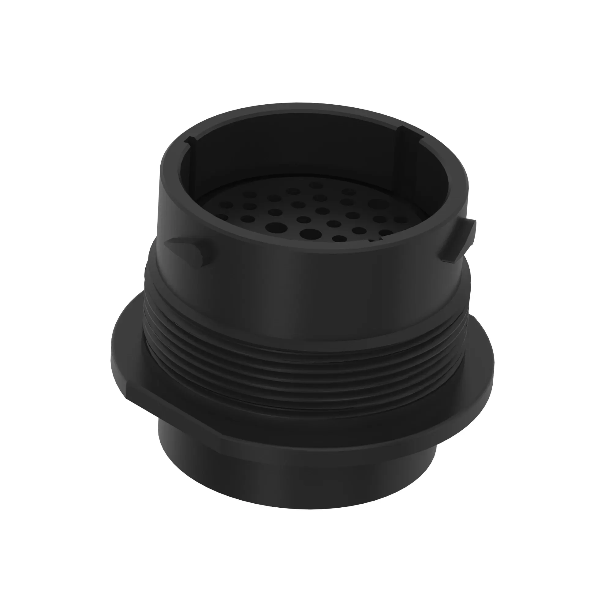 John Deere Black External Electrical Connector Housing, 47 Cavities - 57M8791