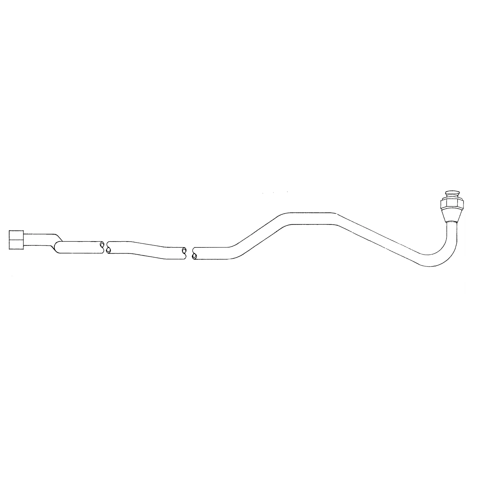 John Deere Hydraulic Pump Inlet Oil Line - AT22199