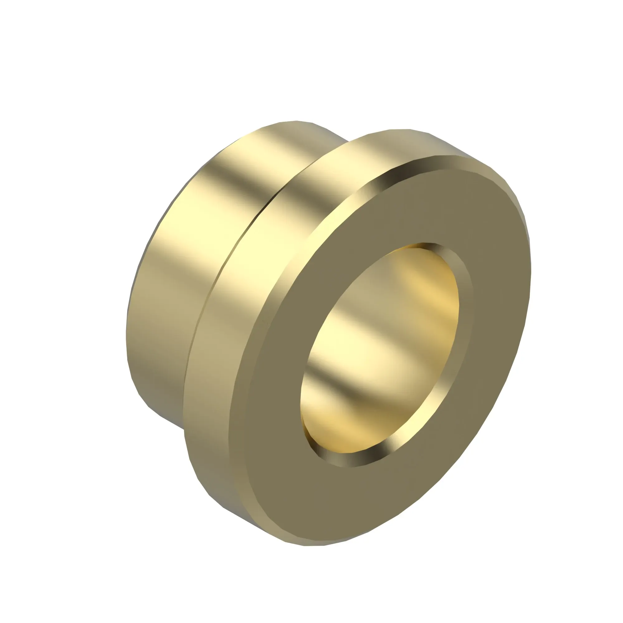 John Deere Cylindrical Alloy Flanged Bushing - F643511