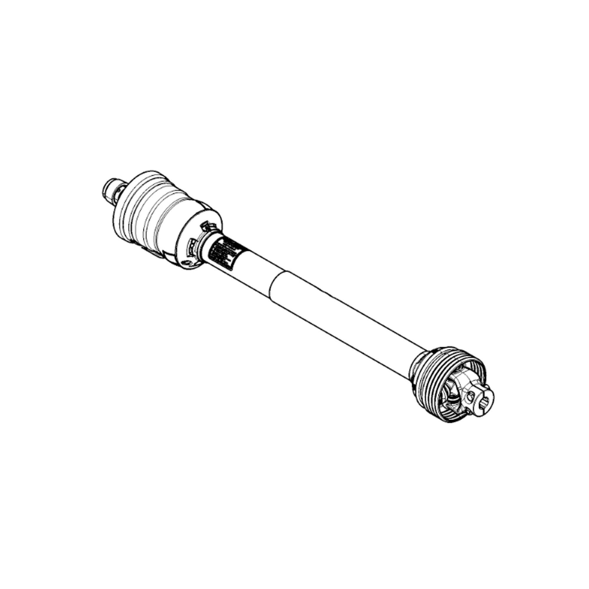 John Deere 6 Spline Universal Driveshaft Attachment with Cam Clutch - BE32662