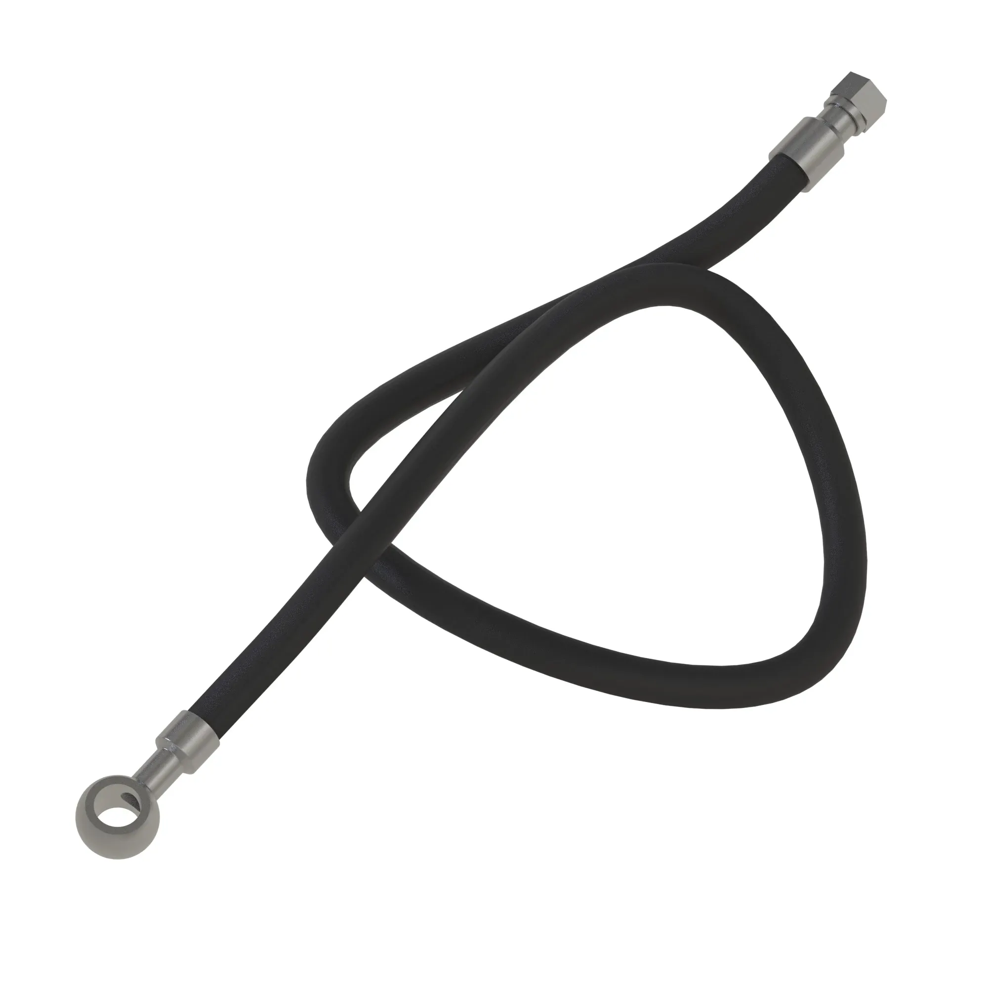 John Deere Engine Oil Drain Hydraulic Hose - F673113