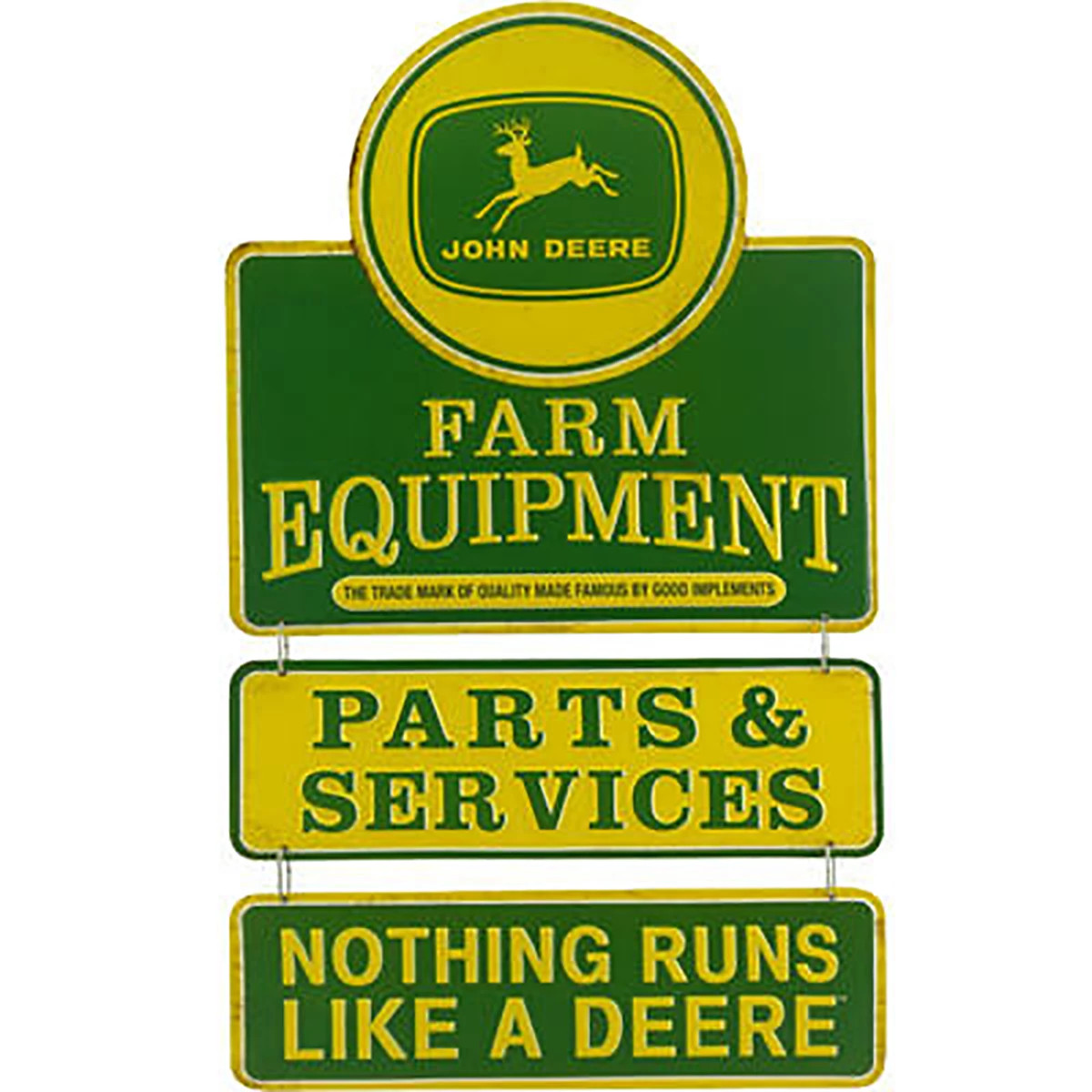 "Farm Equipment Linked Tin Sign"