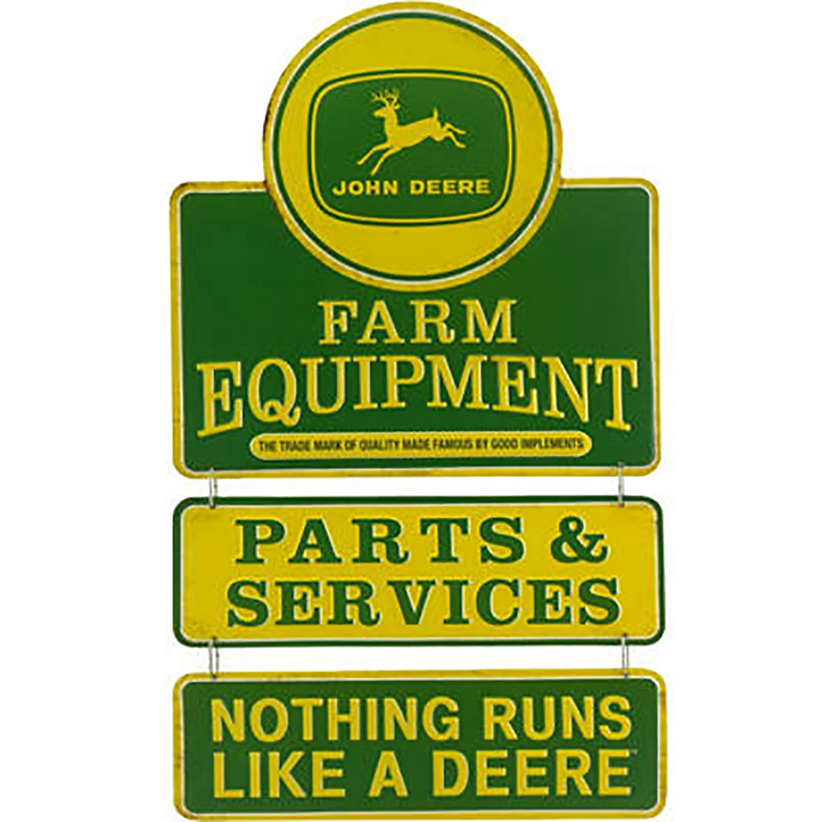 "Farm Equipment Linked Tin Sign"