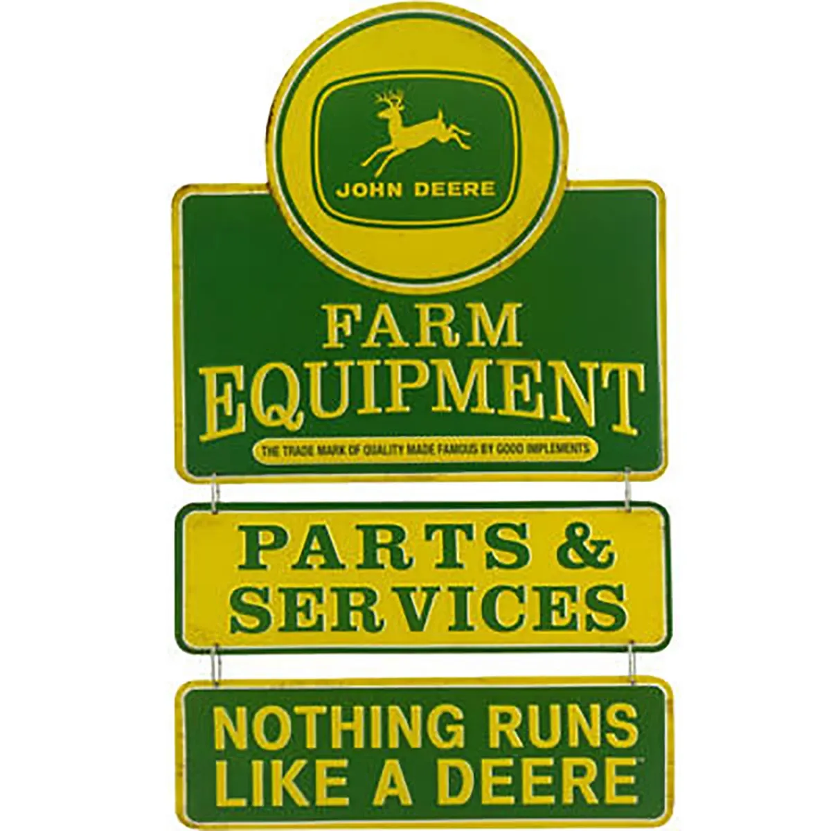 "Farm Equipment Linked Tin Sign"