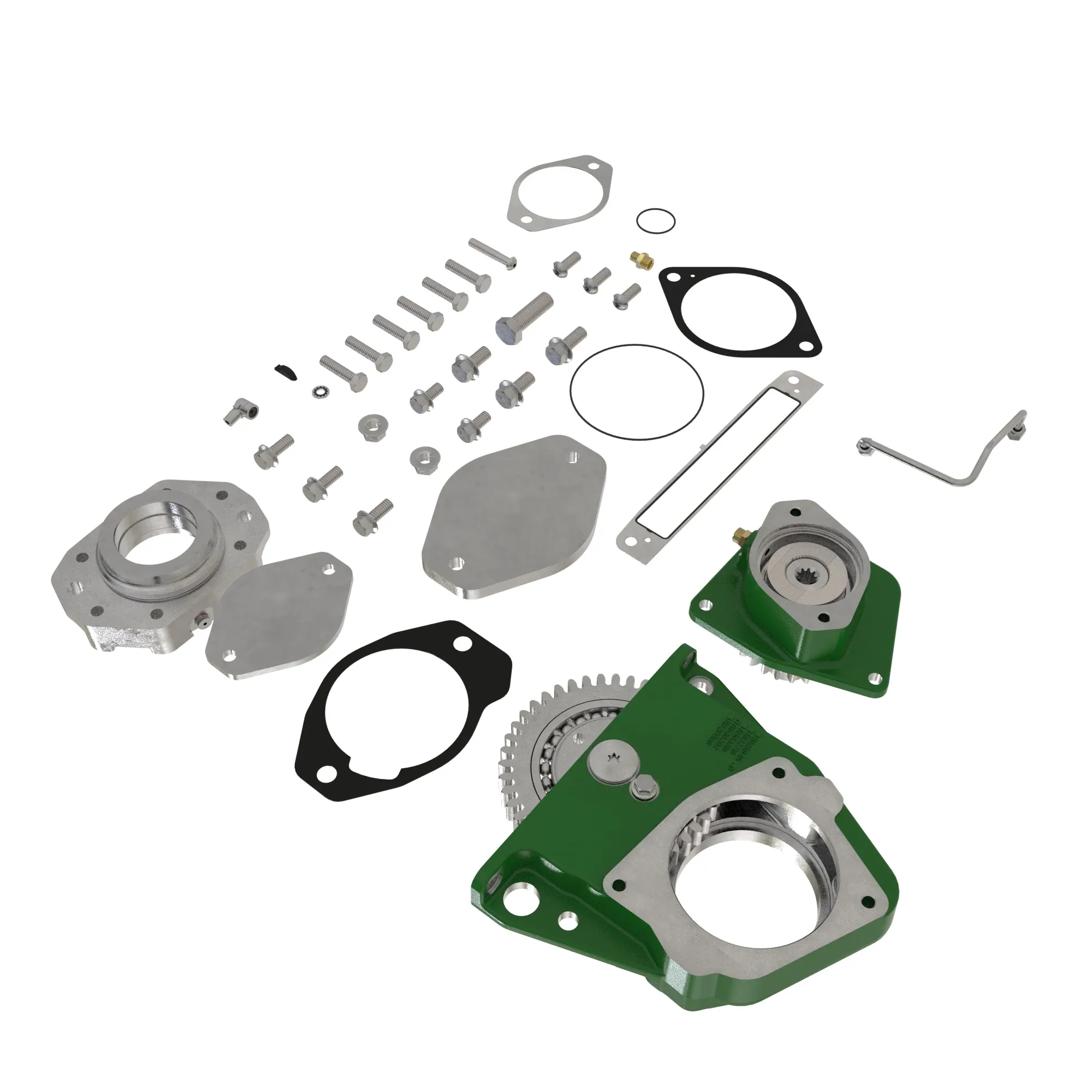 GEAR DRIVEN AUX DRIVE
FRONT SAE A SPLINE, REAR SAE B SPLINE