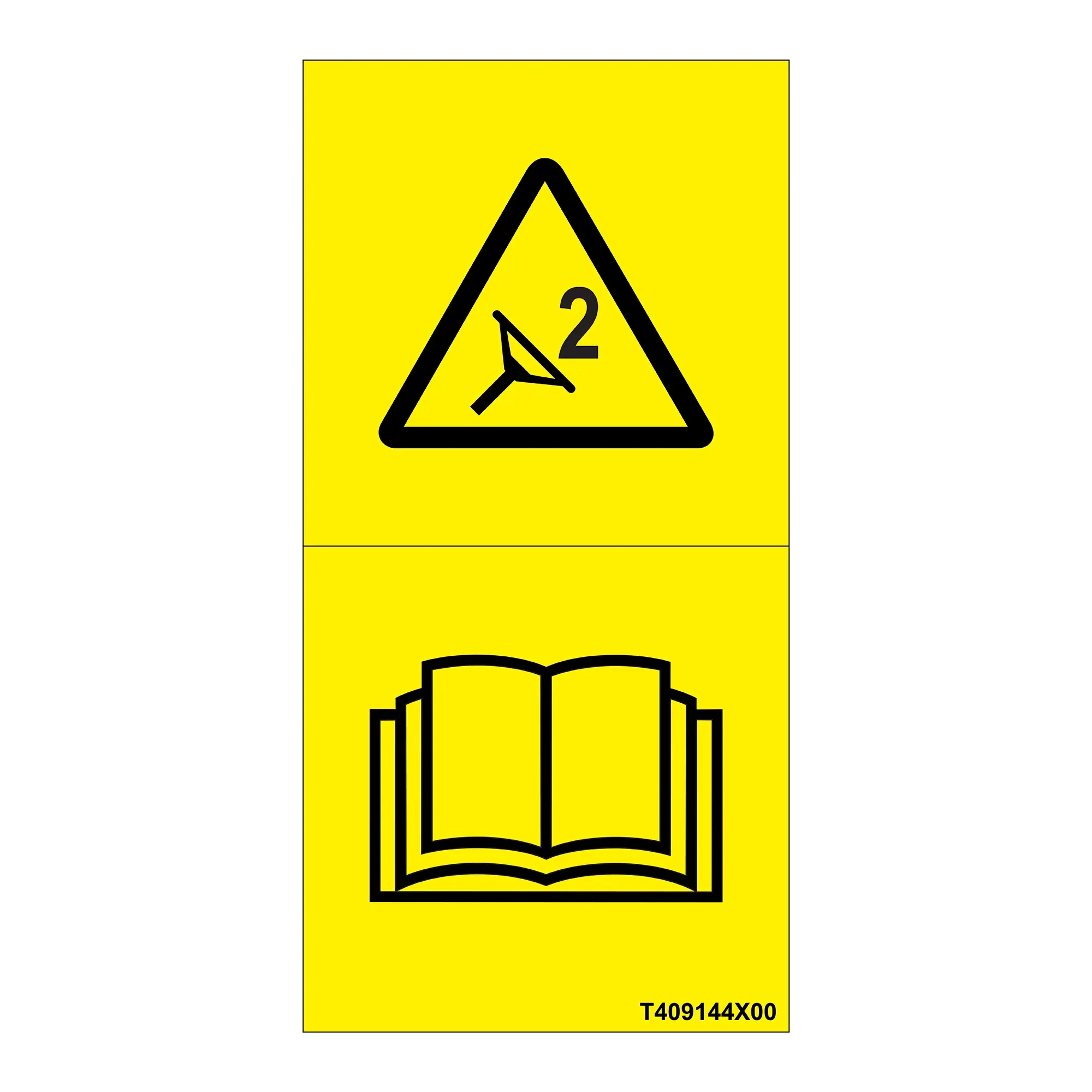 John Deere Safety Sign, Secondary Steering Caution - T409144X00