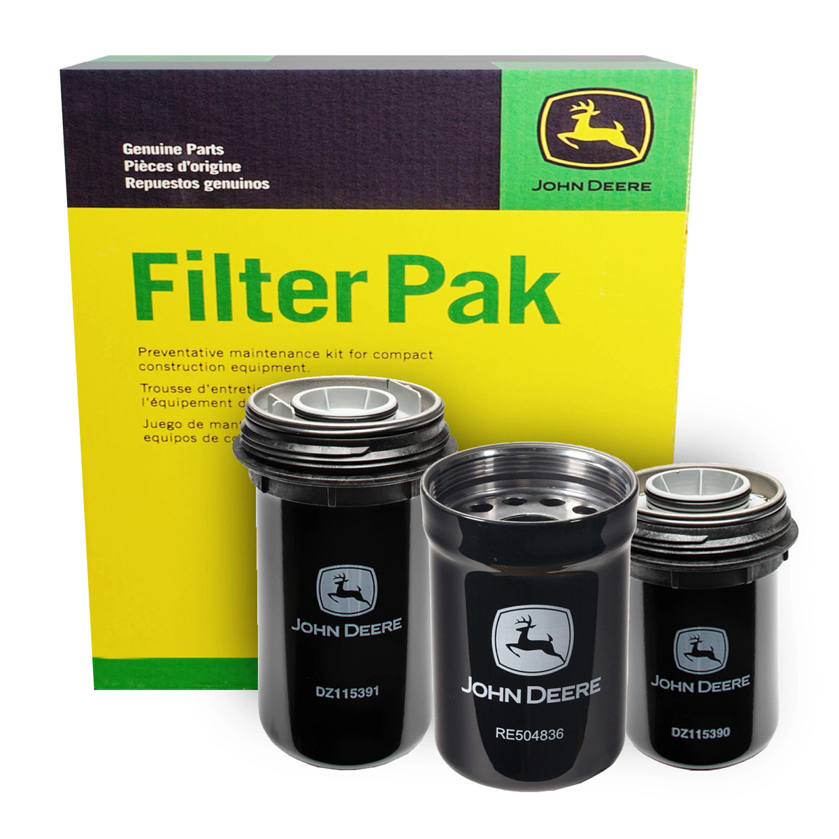 John Deere 500 Hour Filter Pak for Compact Construction - AT536289