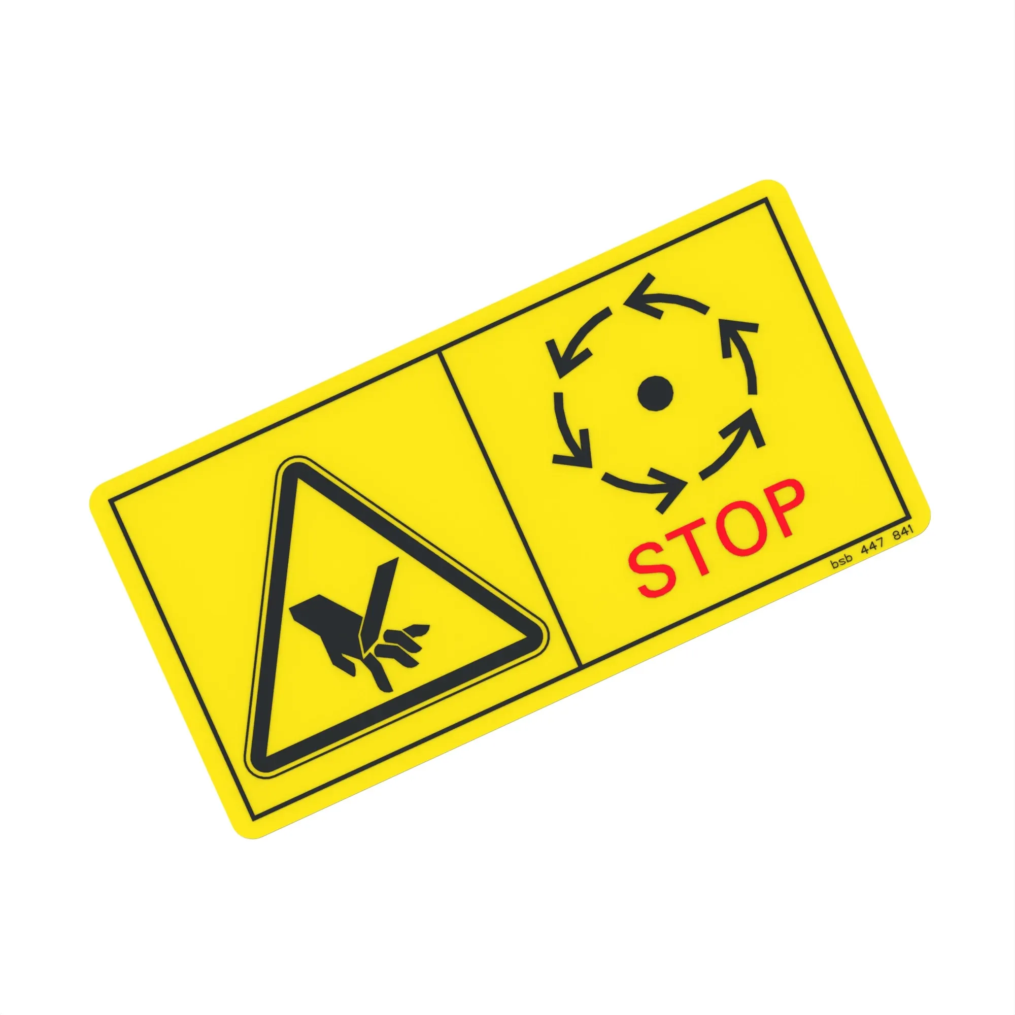 John Deere Cutting Spinning Danger Label - HXE86102