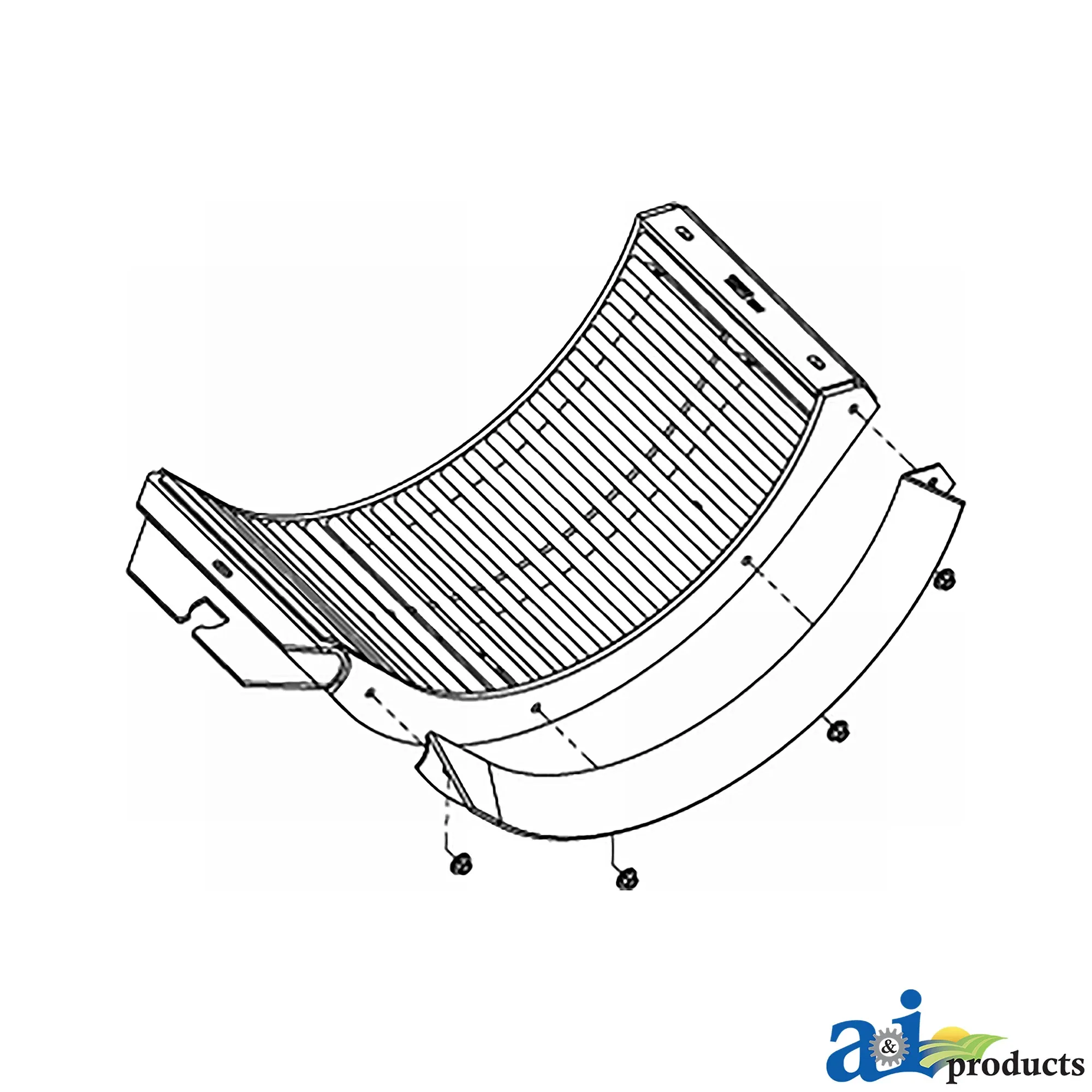 A&I Products Front Round Bar Concave - A-AH206174