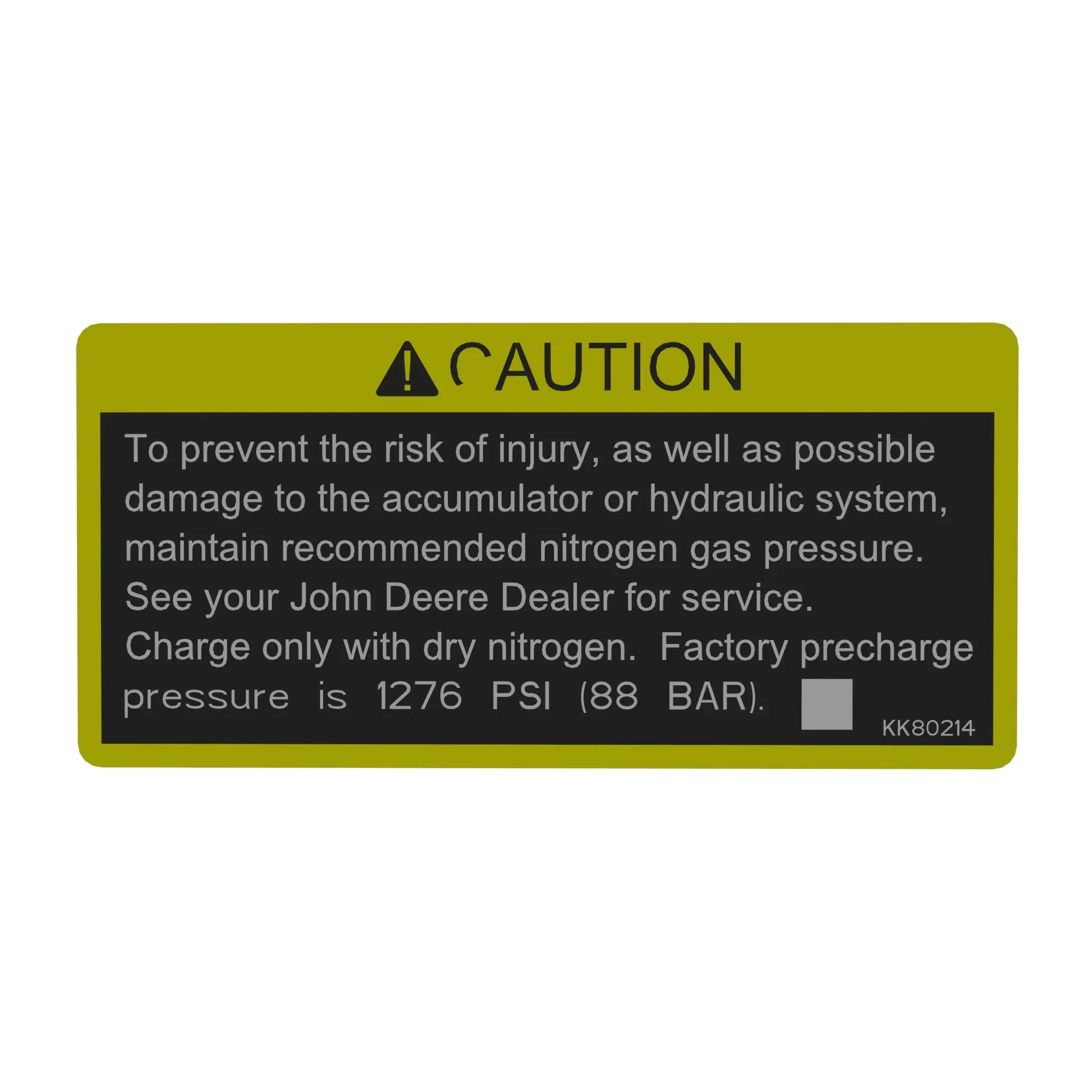 John Deere Safety Sign - KK80214